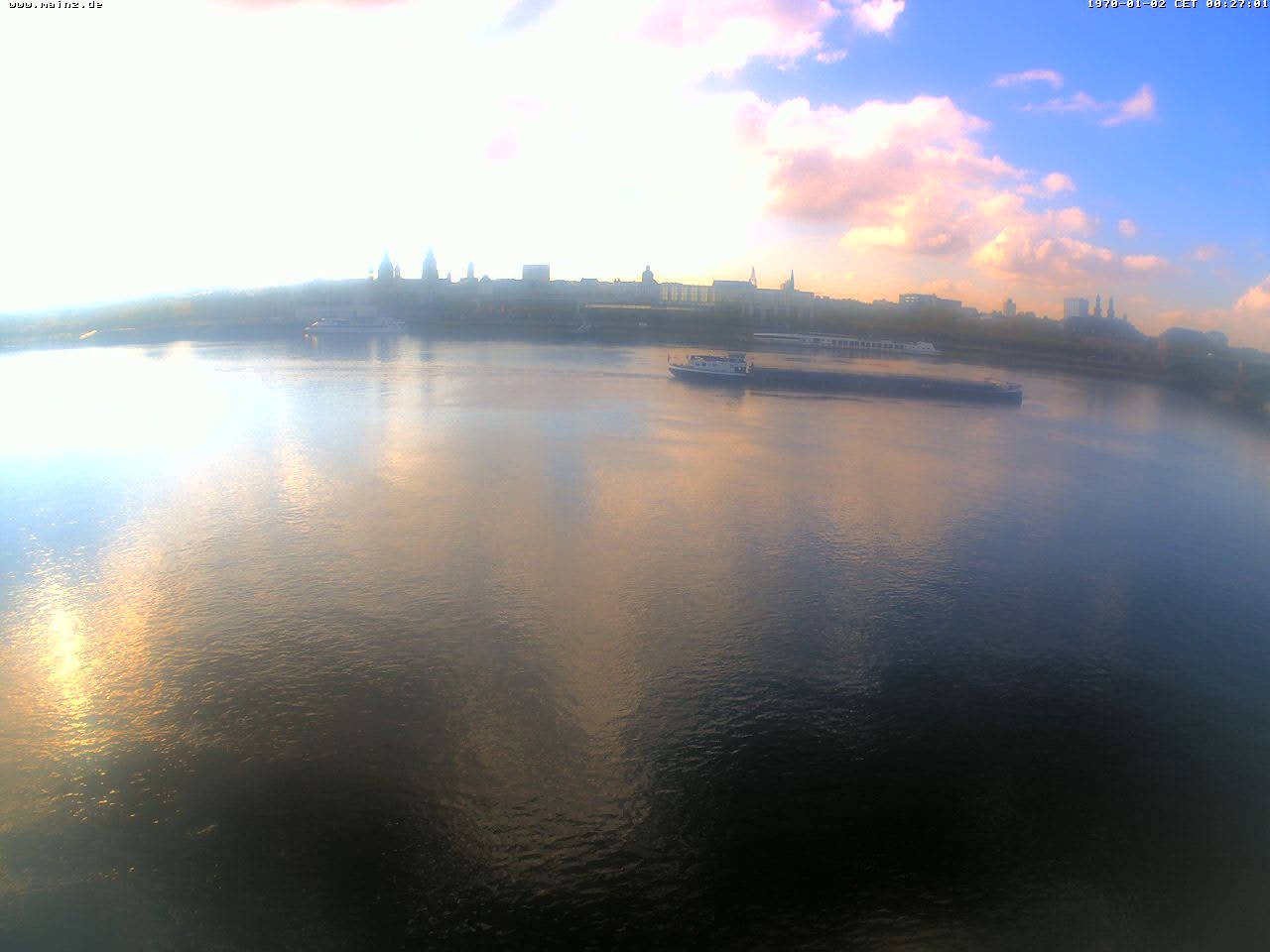 Archiv Foto Webcam Rheinufer Mainz-Kastel