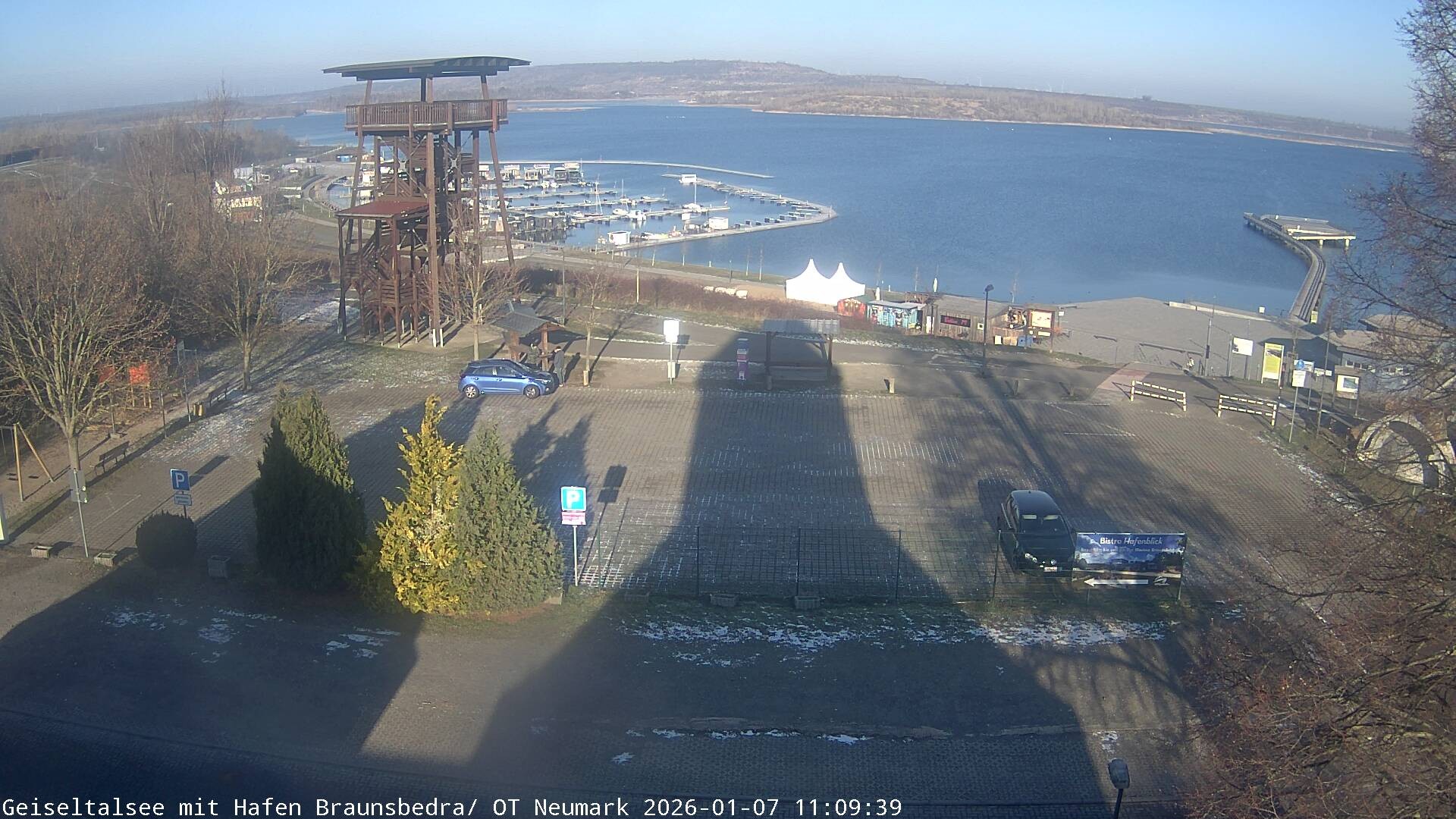 Archiv Foto Webcam Geiseltalsee - Braunsbedra Hafen