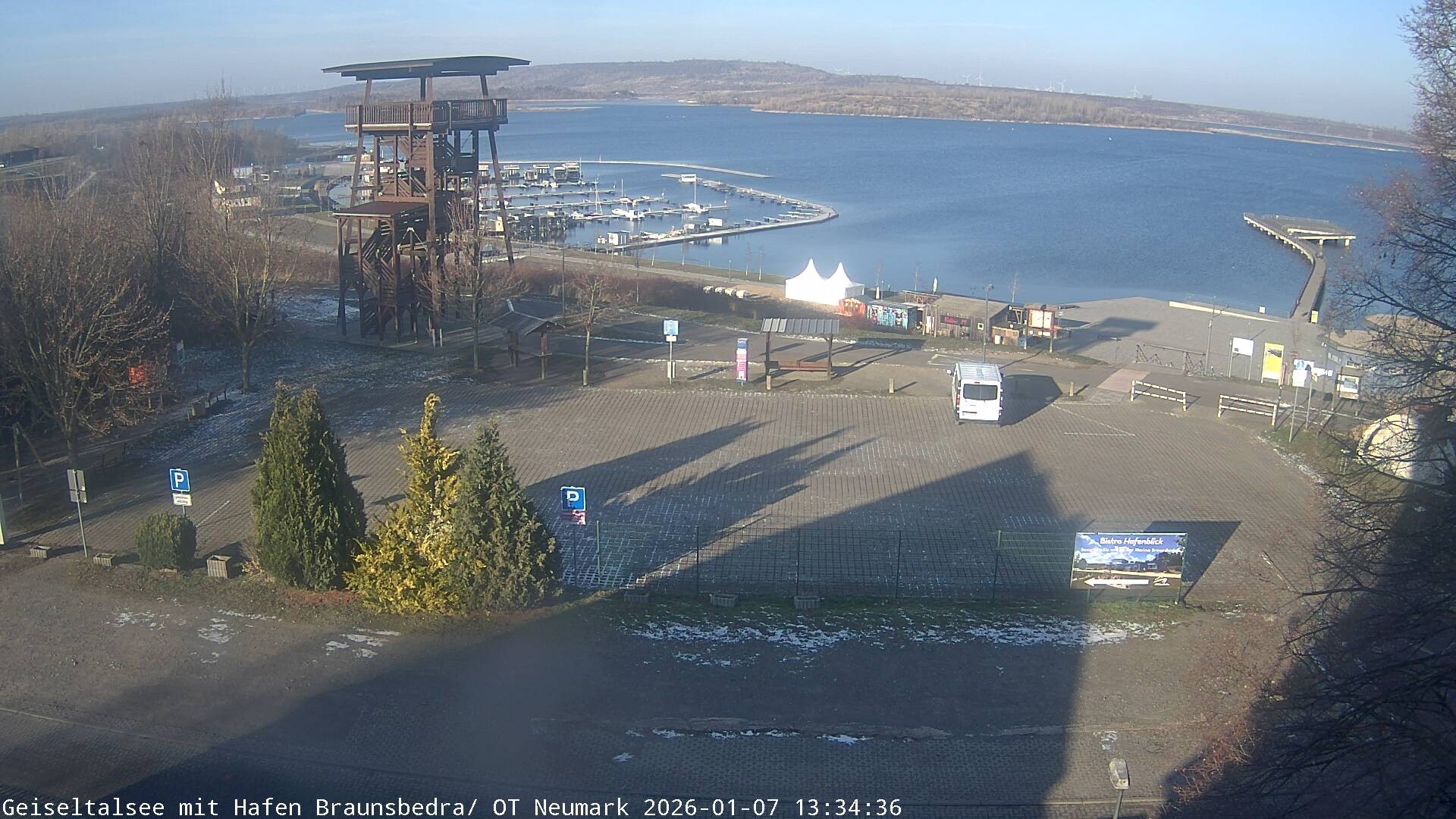 Archiv Foto Webcam Geiseltalsee - Braunsbedra Hafen