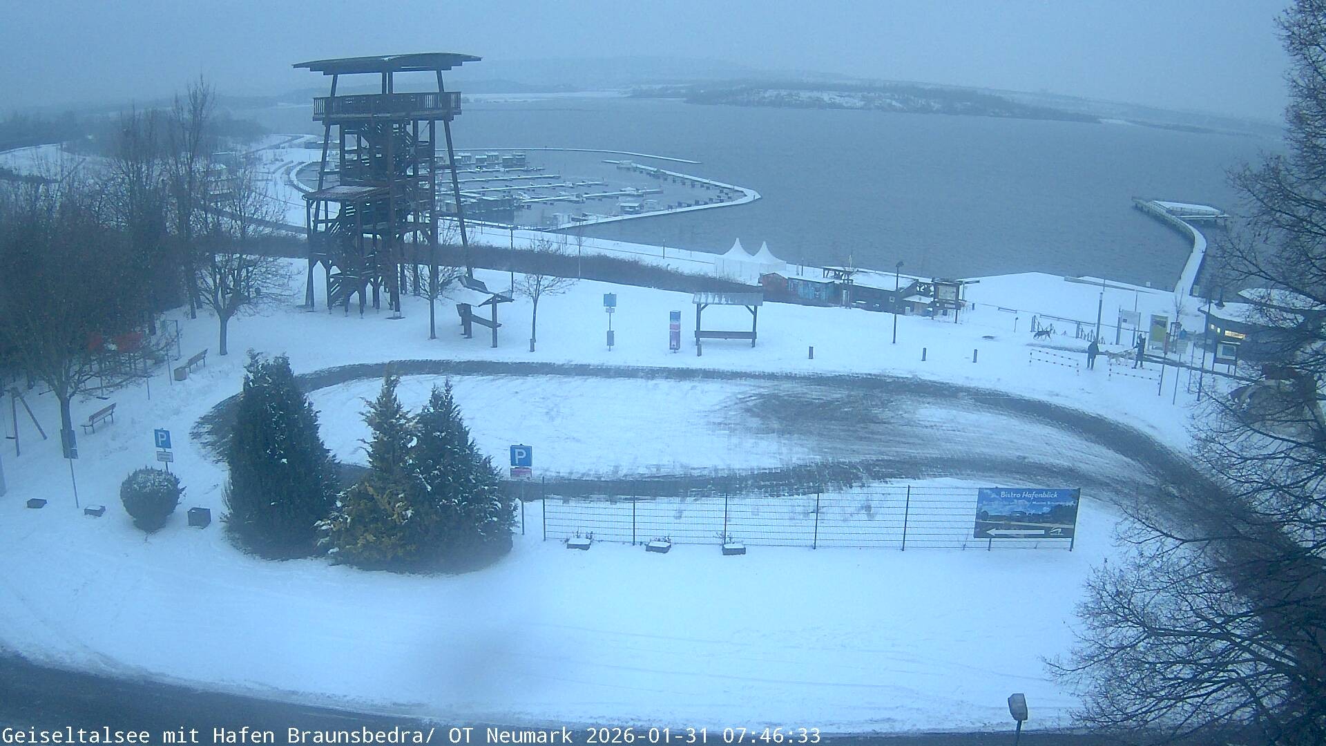 Archiv Foto Webcam Geiseltalsee - Braunsbedra Hafen