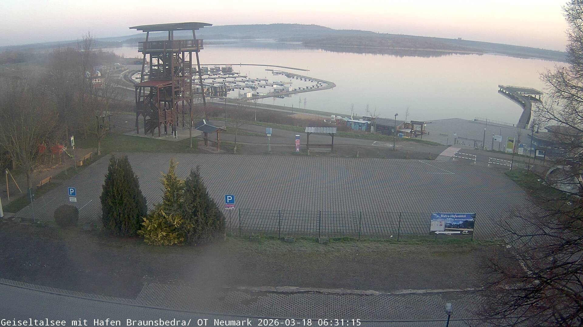 Archiv Foto Webcam Geiseltalsee - Braunsbedra Hafen