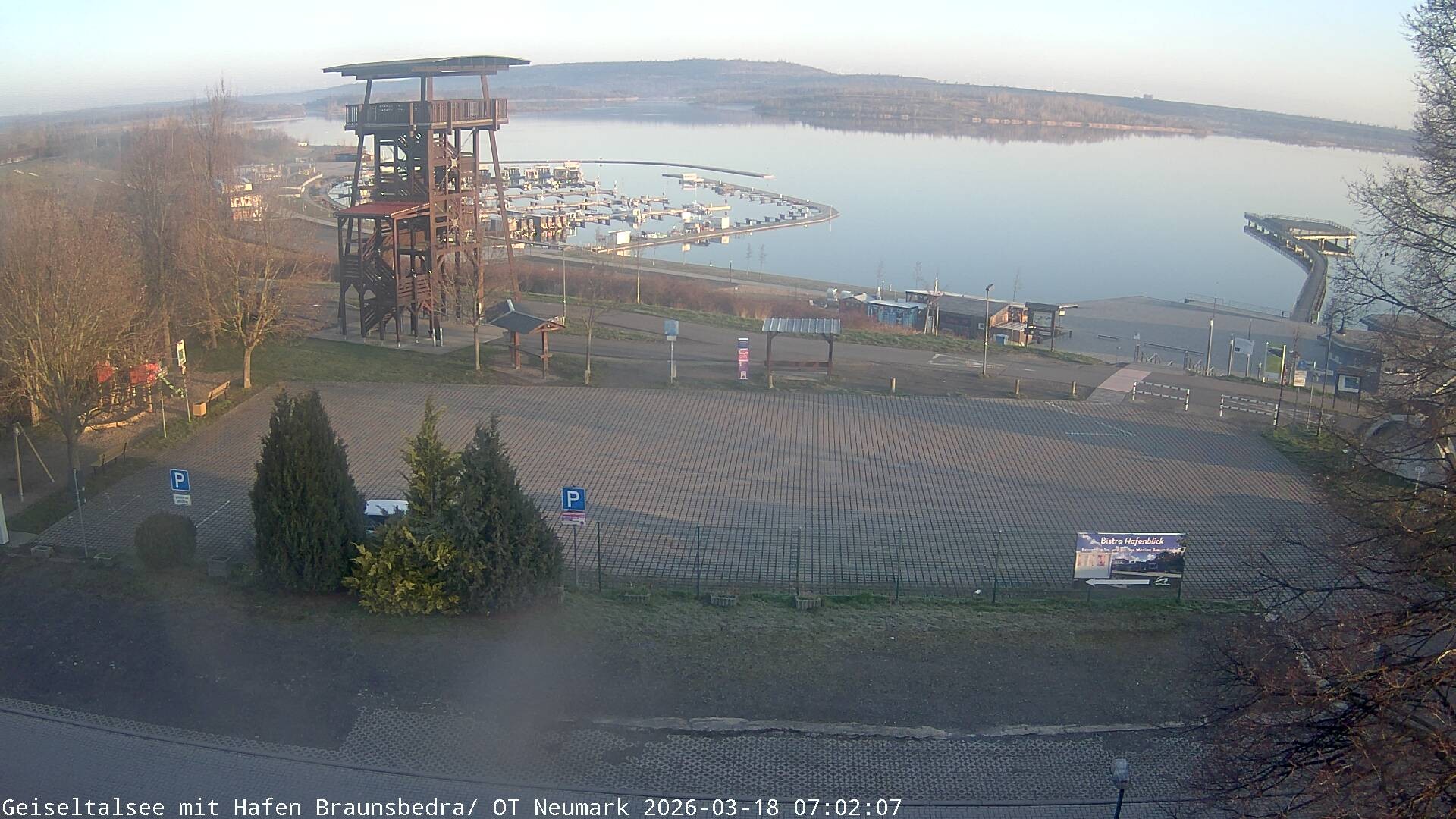 Archiv Foto Webcam Geiseltalsee - Braunsbedra Hafen