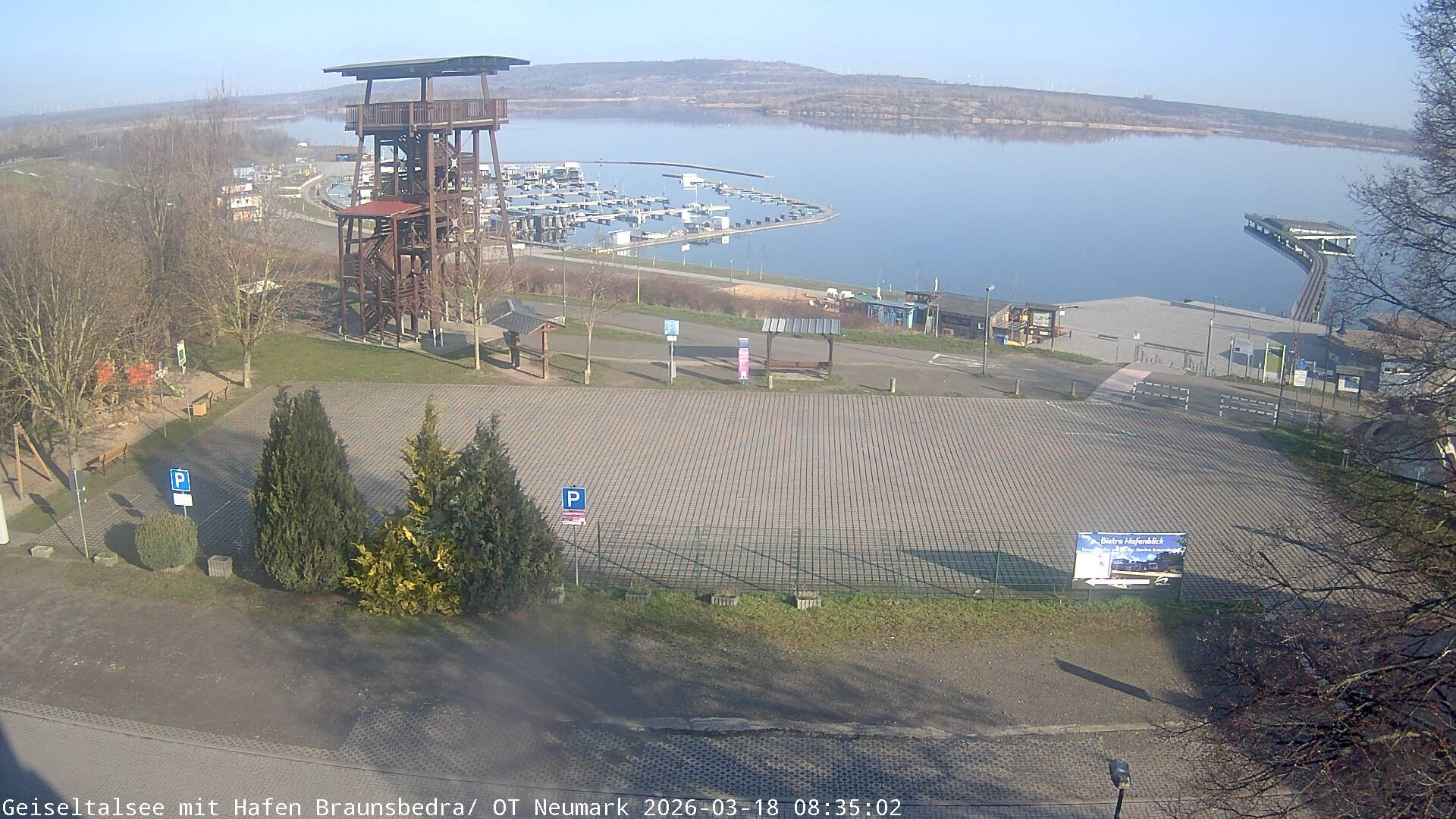 Archiv Foto Webcam Geiseltalsee - Braunsbedra Hafen