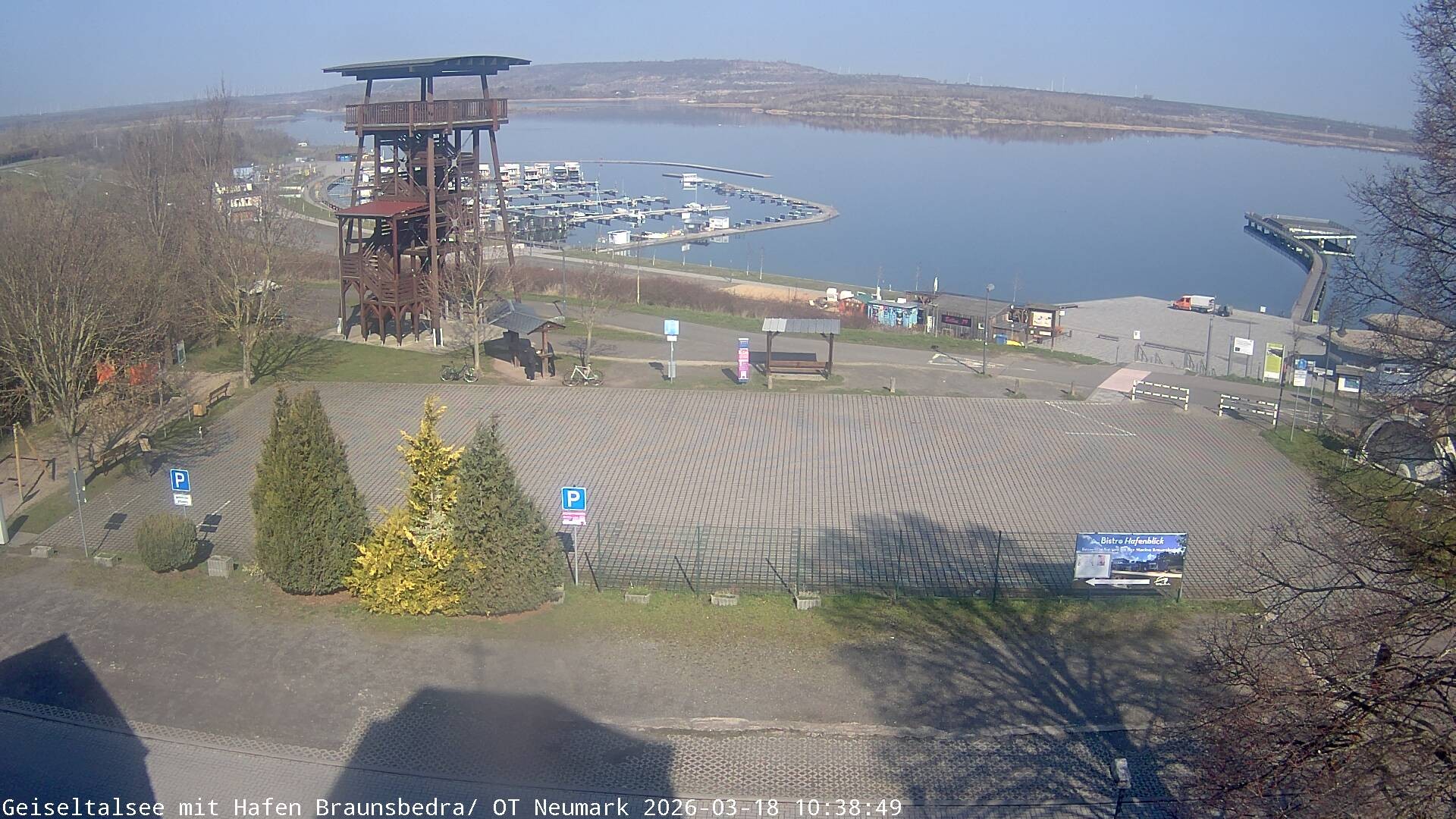 Archived image Webcam Lake Geiseltalsee - Marina Braunsbedra