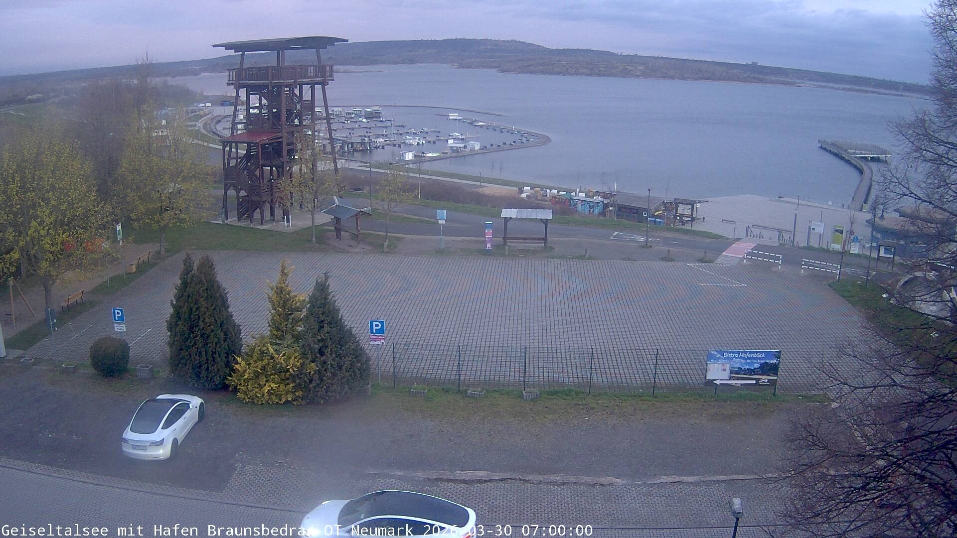 Archiv Foto Webcam Geiseltalsee - Braunsbedra Hafen
