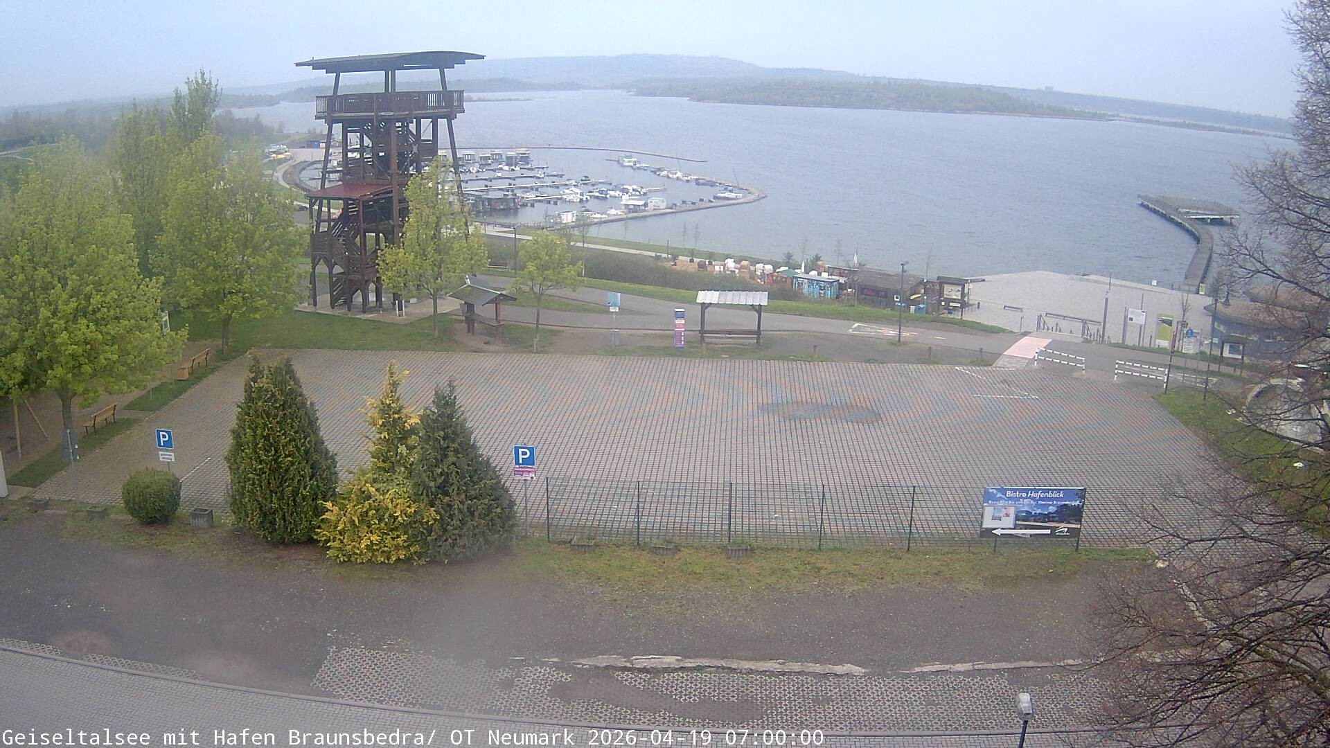 Archiv Foto Webcam Geiseltalsee - Braunsbedra Hafen