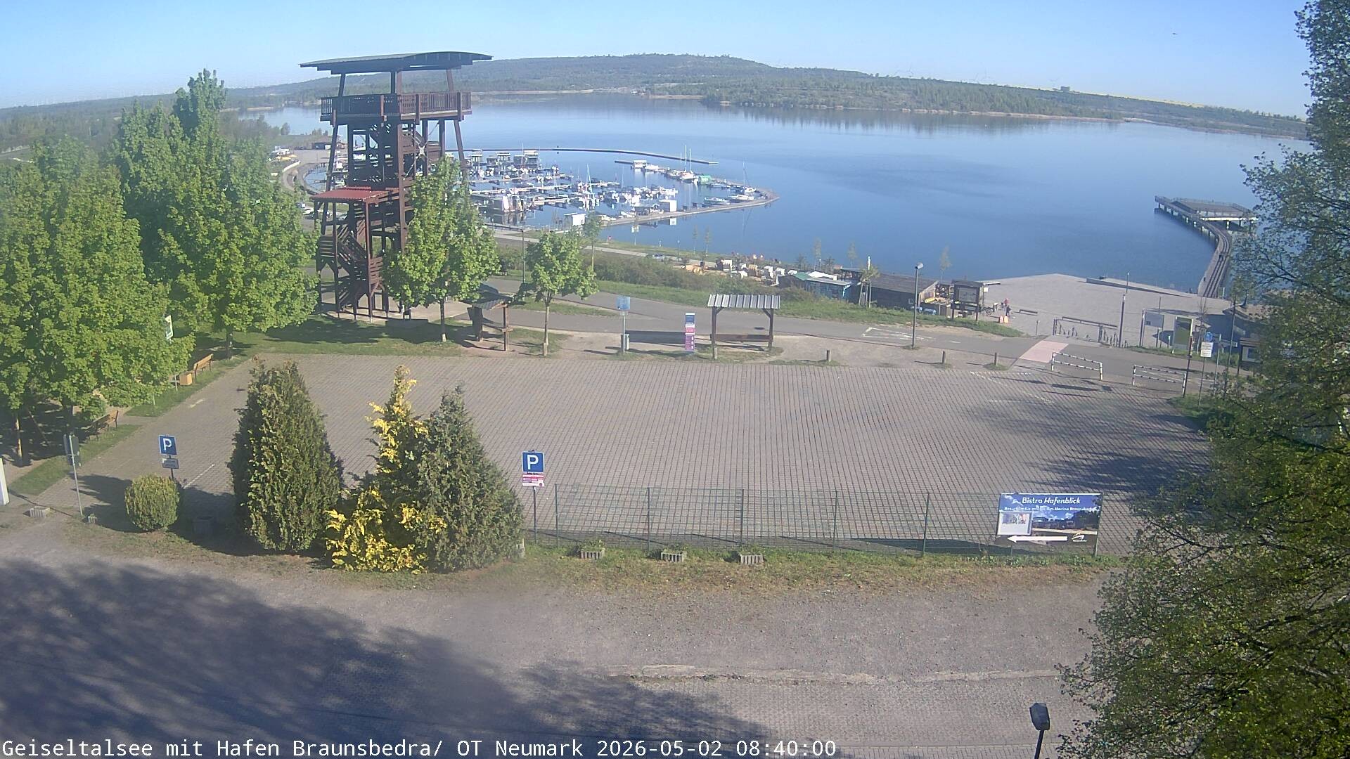 Archiv Foto Webcam Geiseltalsee - Braunsbedra Hafen