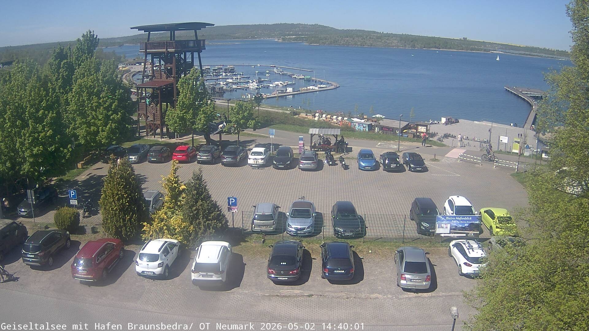 Archiv Foto Webcam Geiseltalsee - Braunsbedra Hafen