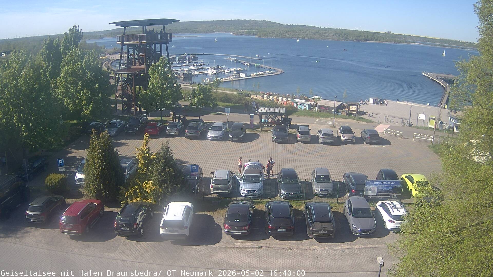 Archiv Foto Webcam Geiseltalsee - Braunsbedra Hafen