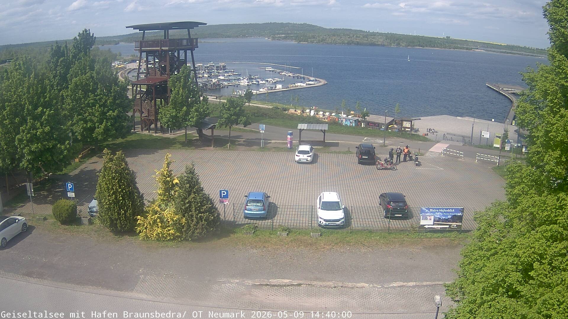 Archiv Foto Webcam Geiseltalsee - Braunsbedra Hafen