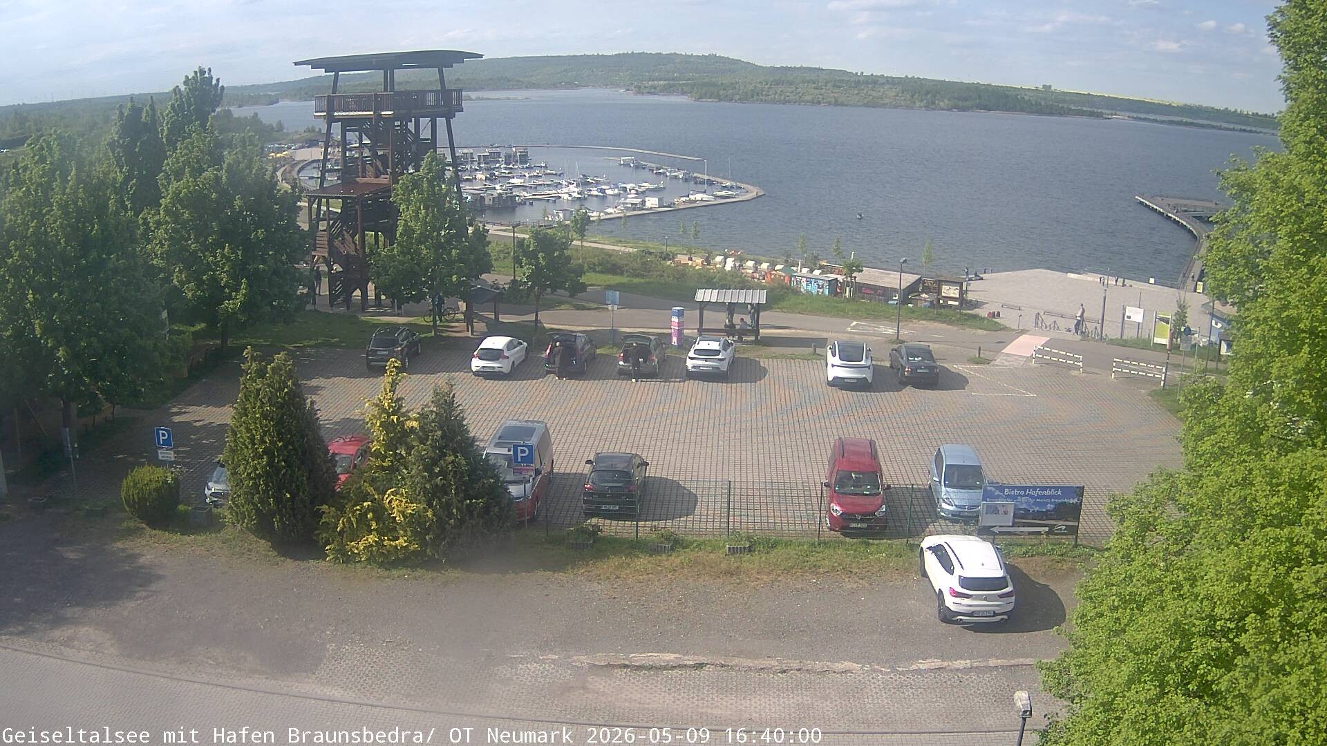 Archiv Foto Webcam Geiseltalsee - Braunsbedra Hafen