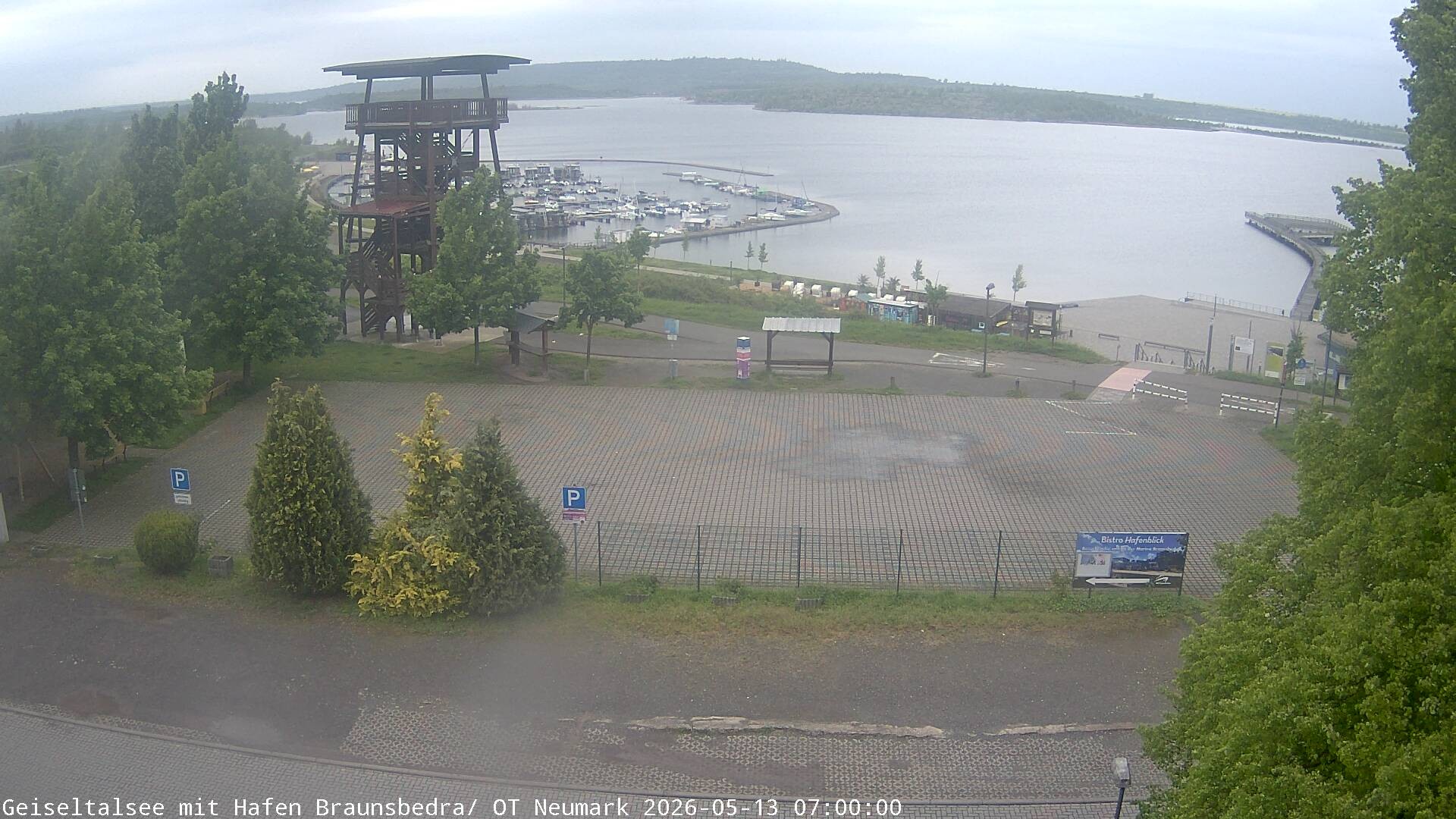 Archiv Foto Webcam Geiseltalsee - Braunsbedra Hafen