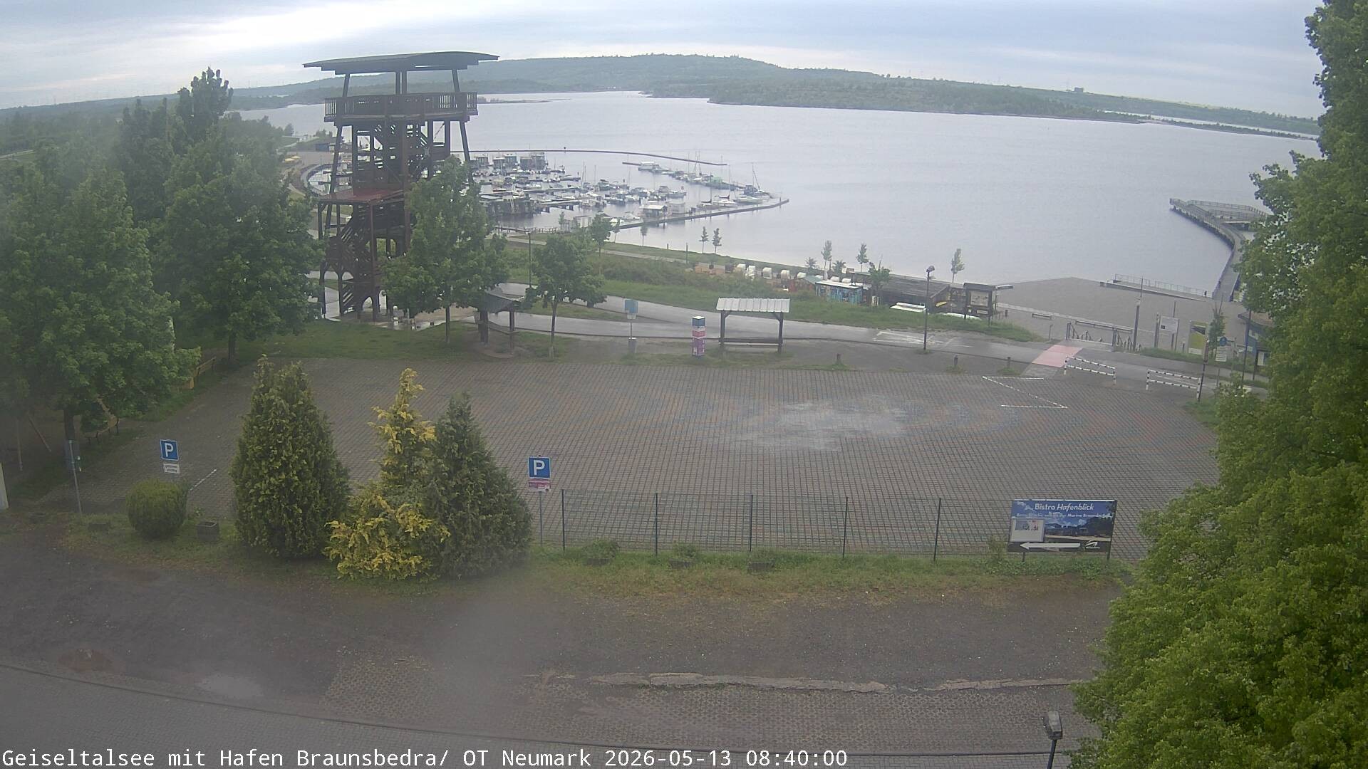 Archiv Foto Webcam Geiseltalsee - Braunsbedra Hafen