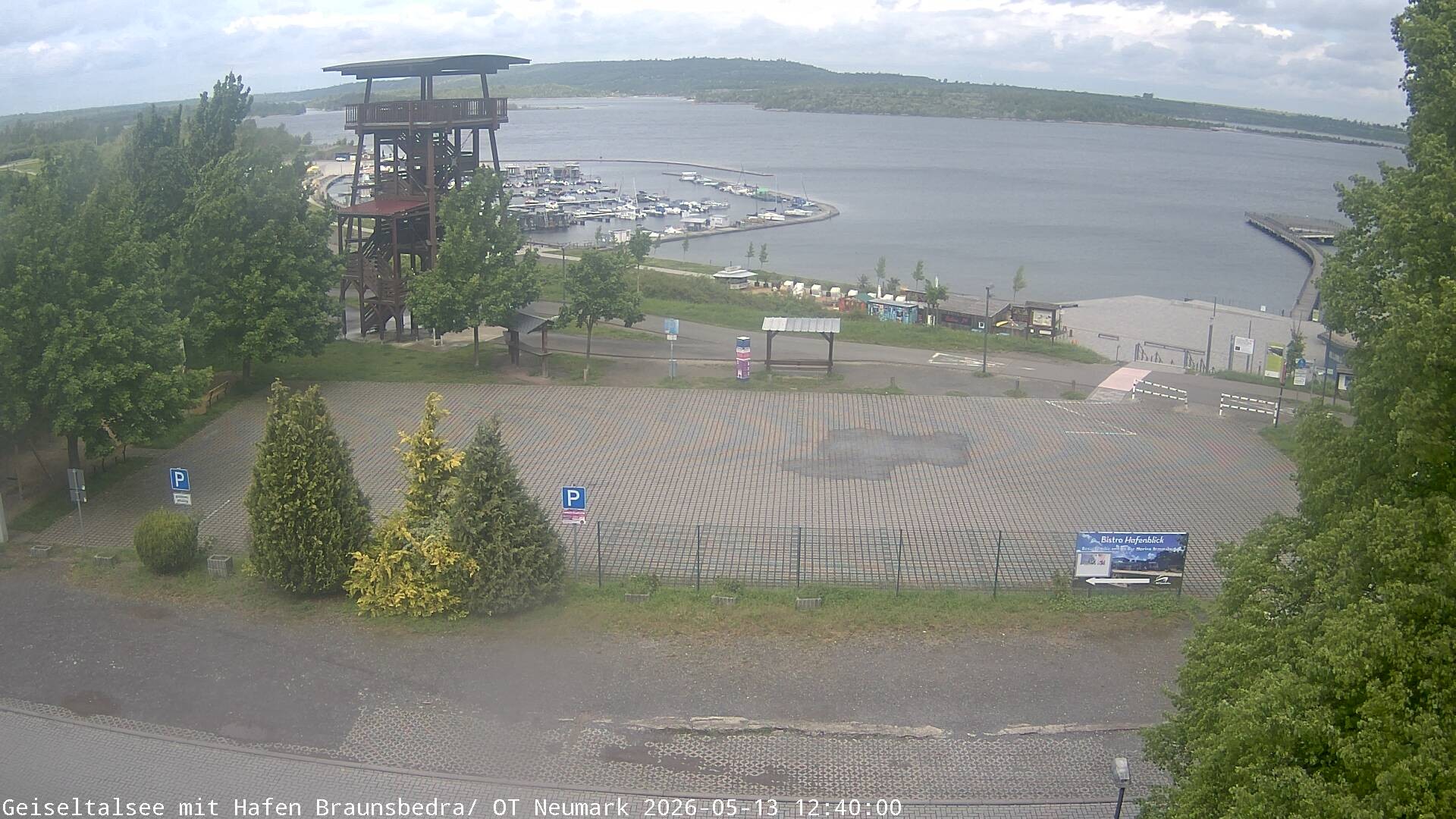 Archiv Foto Webcam Geiseltalsee - Braunsbedra Hafen