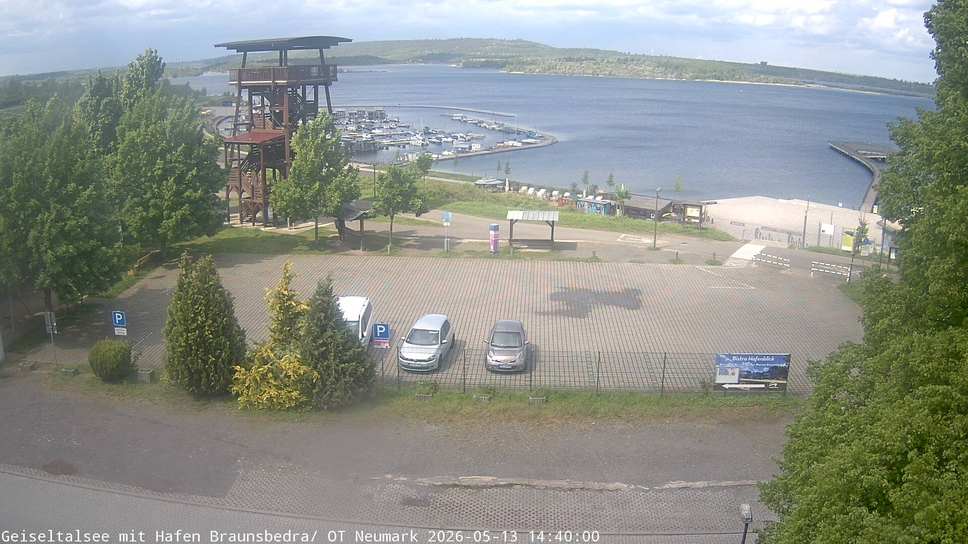 Archiv Foto Webcam Geiseltalsee - Braunsbedra Hafen