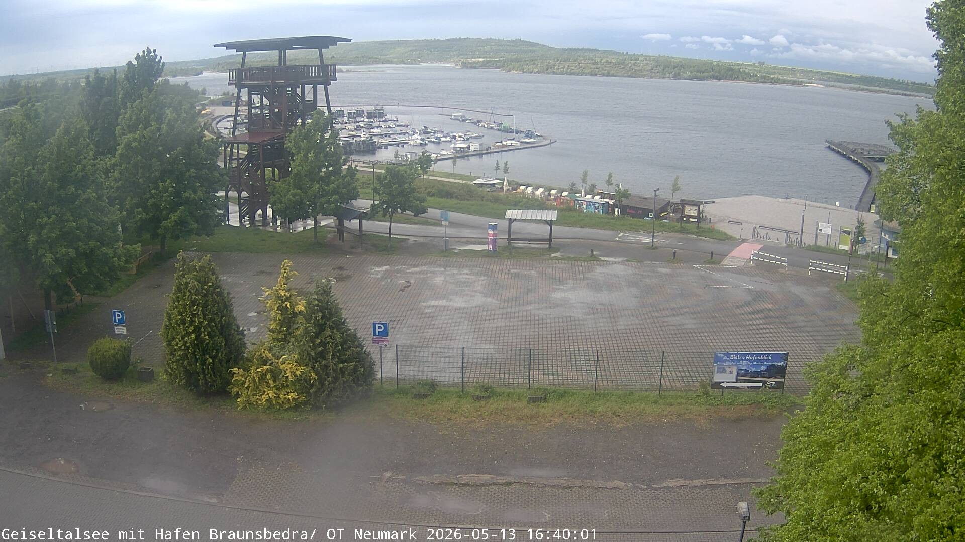 Archiv Foto Webcam Geiseltalsee - Braunsbedra Hafen