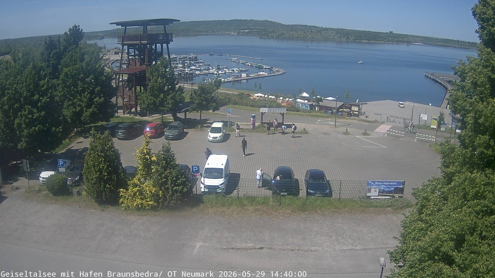 Archiv Foto Webcam Geiseltalsee - Braunsbedra Hafen
