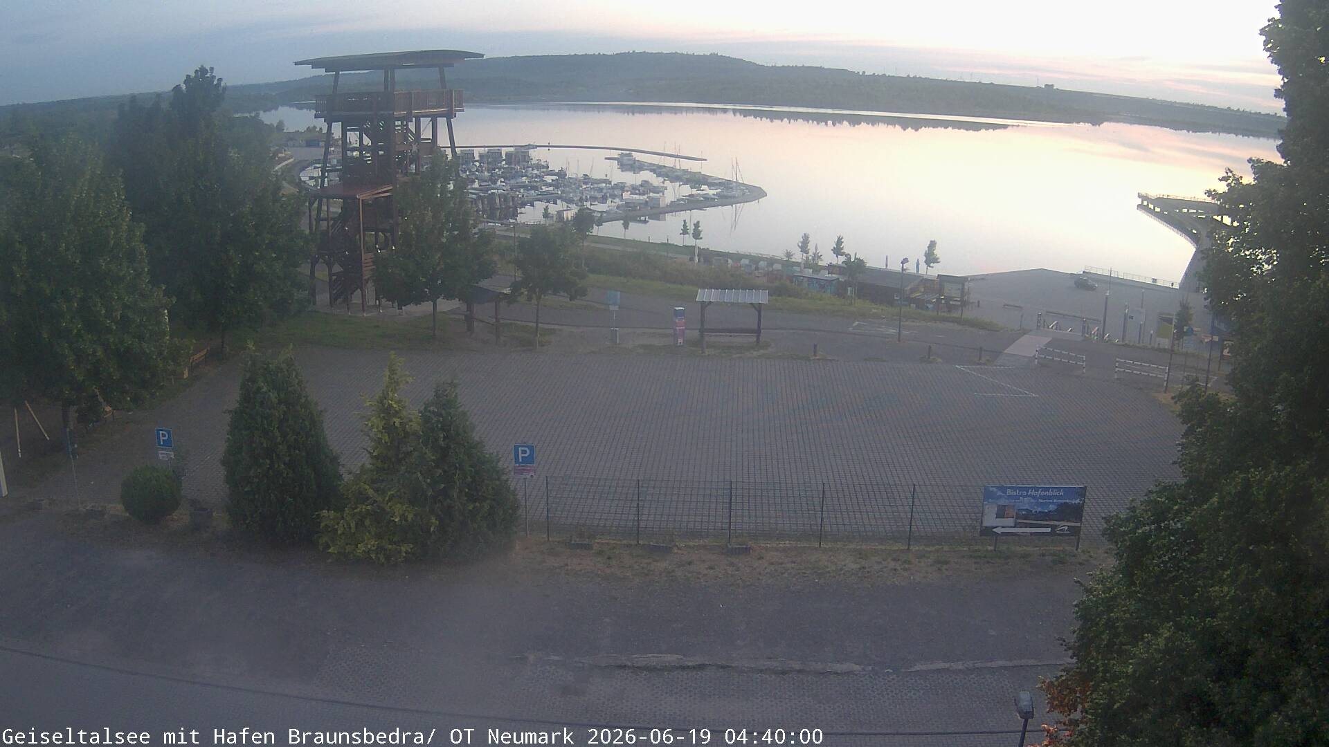 Archiv Foto Webcam Geiseltalsee - Braunsbedra Hafen