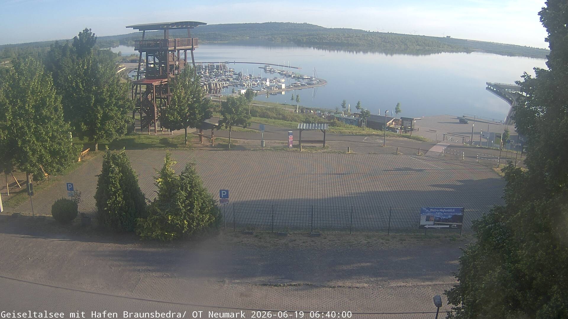 Archiv Foto Webcam Geiseltalsee - Braunsbedra Hafen