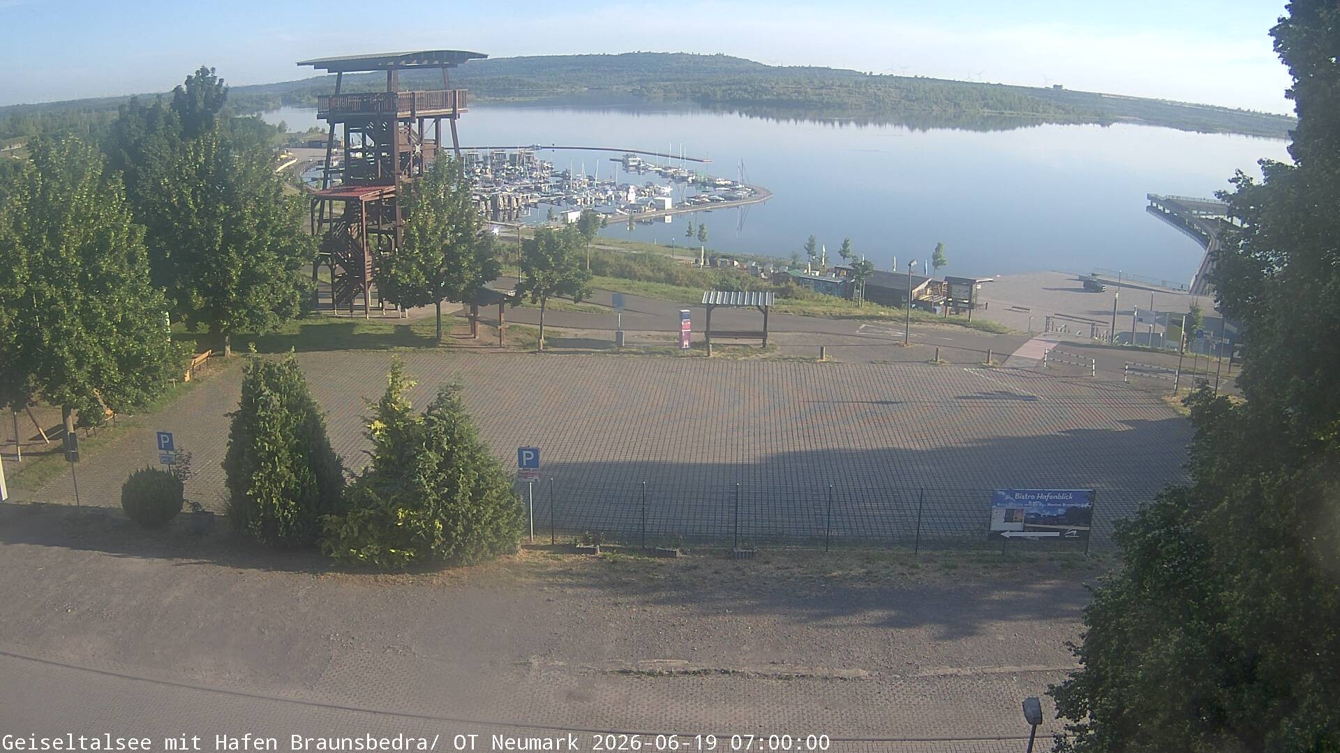 Archiv Foto Webcam Geiseltalsee - Braunsbedra Hafen