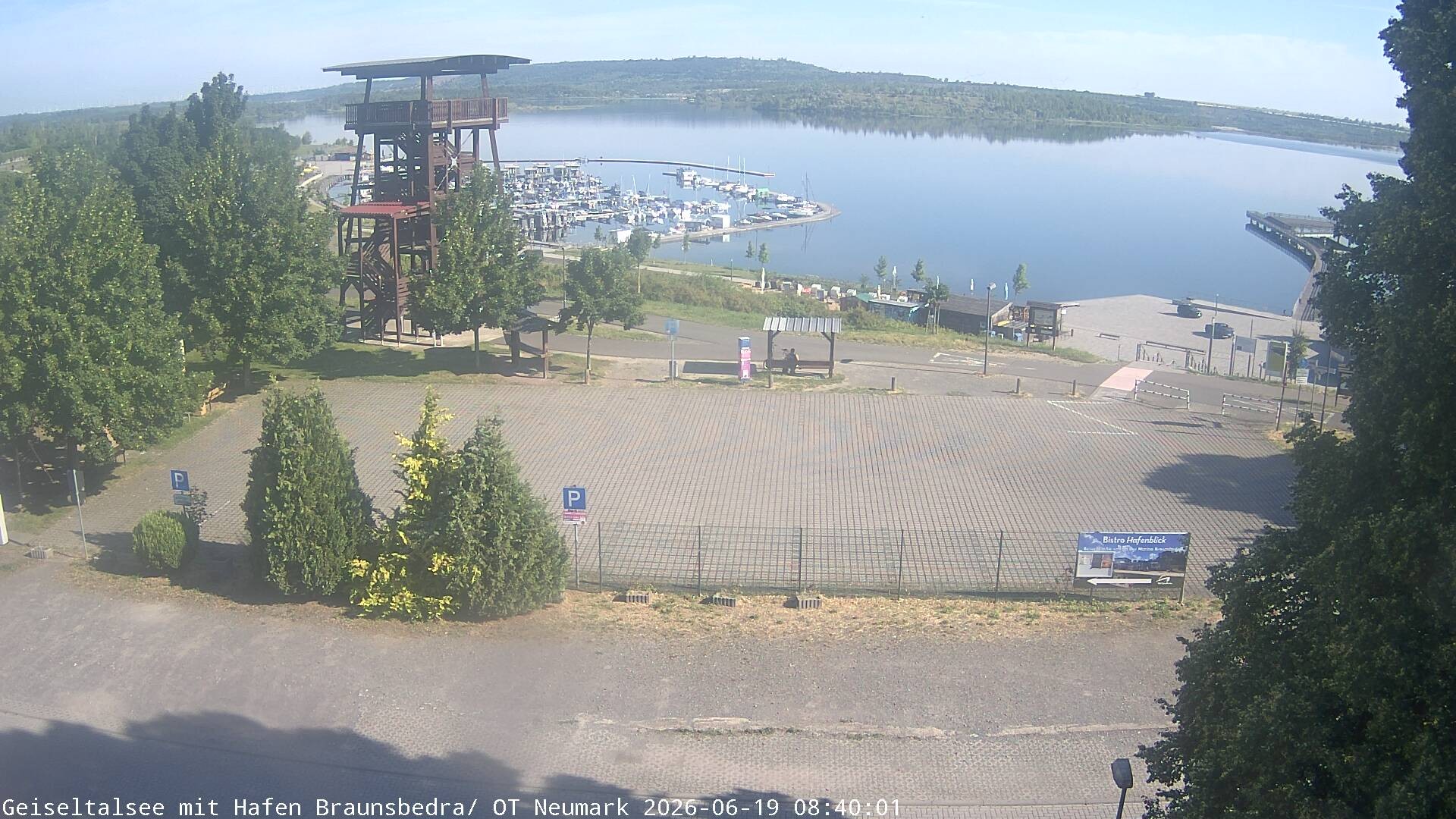 Archiv Foto Webcam Geiseltalsee - Braunsbedra Hafen
