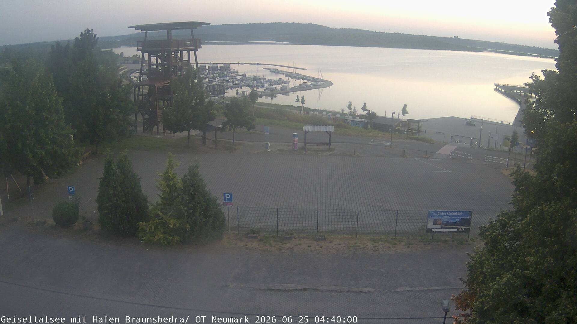 Archiv Foto Webcam Geiseltalsee - Braunsbedra Hafen