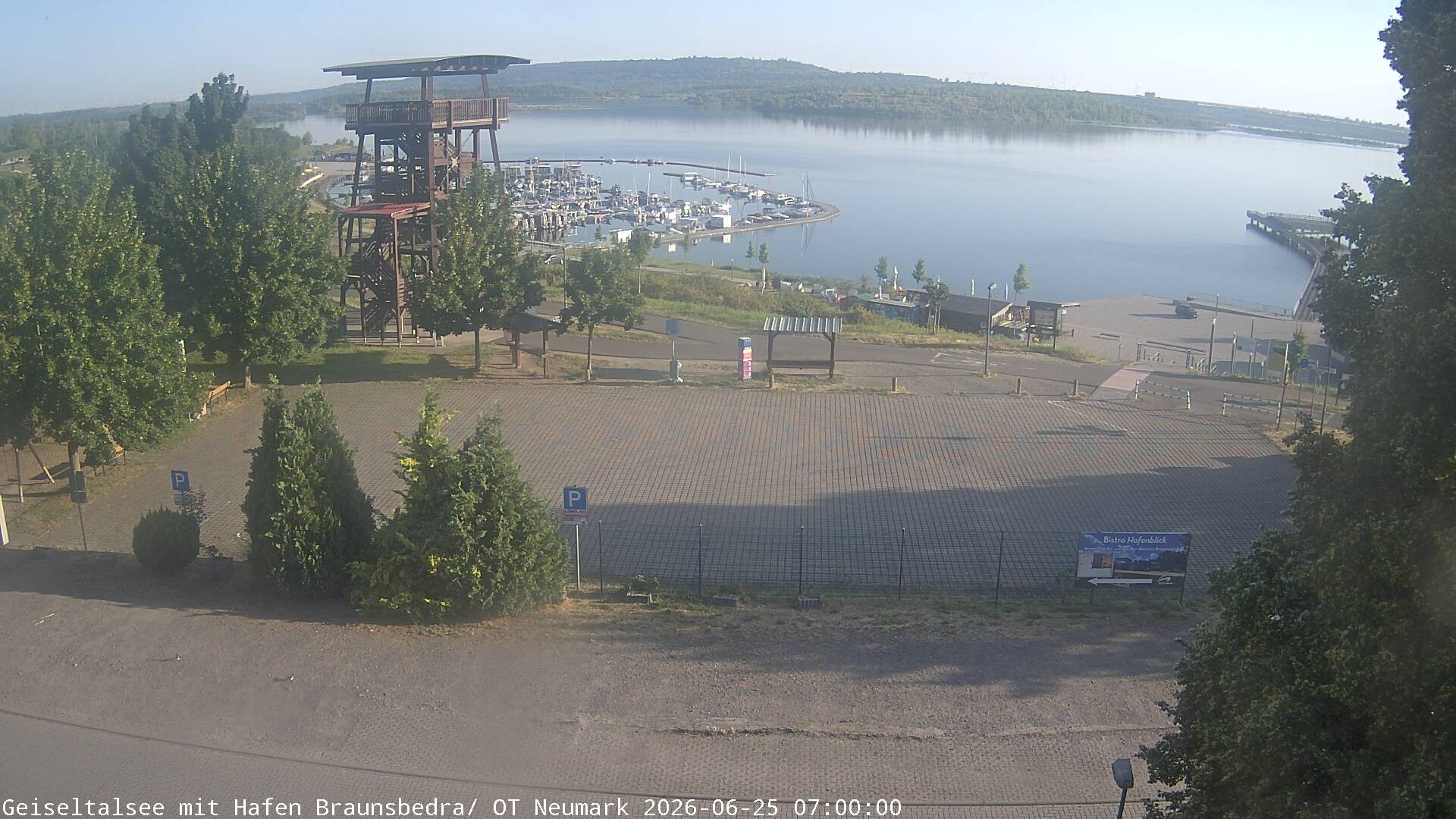 Archiv Foto Webcam Geiseltalsee - Braunsbedra Hafen