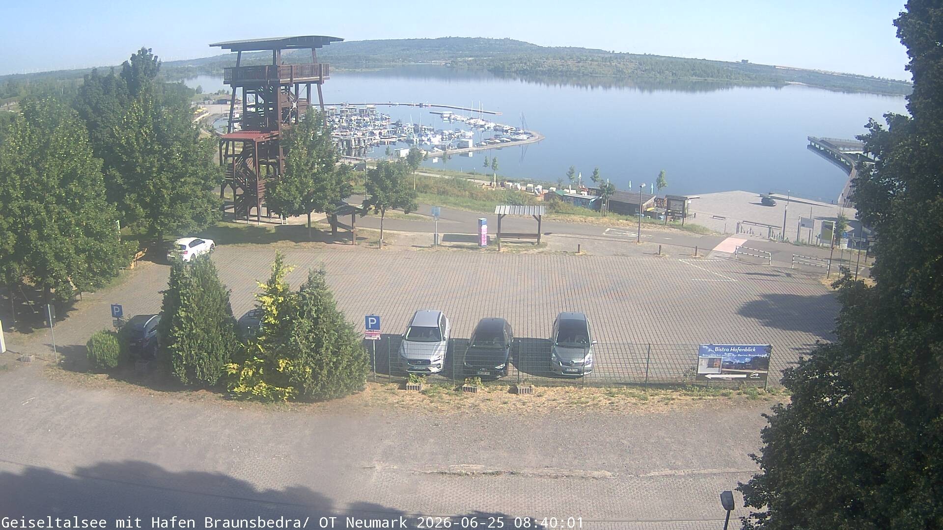 Archiv Foto Webcam Geiseltalsee - Braunsbedra Hafen