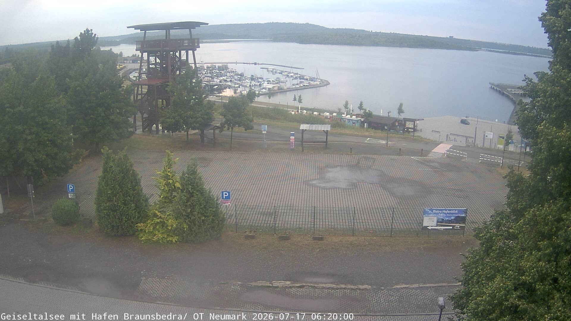 Archiv Foto Webcam Geiseltalsee - Braunsbedra Hafen