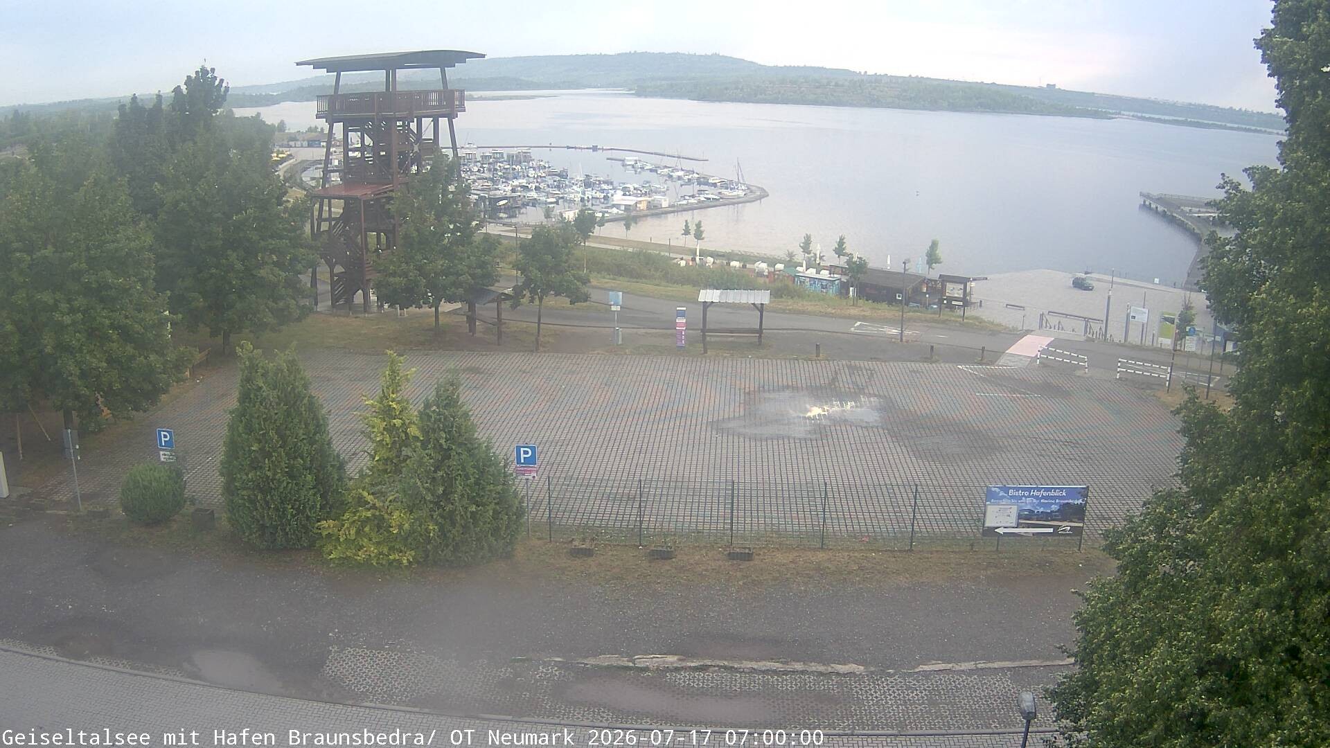 Archiv Foto Webcam Geiseltalsee - Braunsbedra Hafen