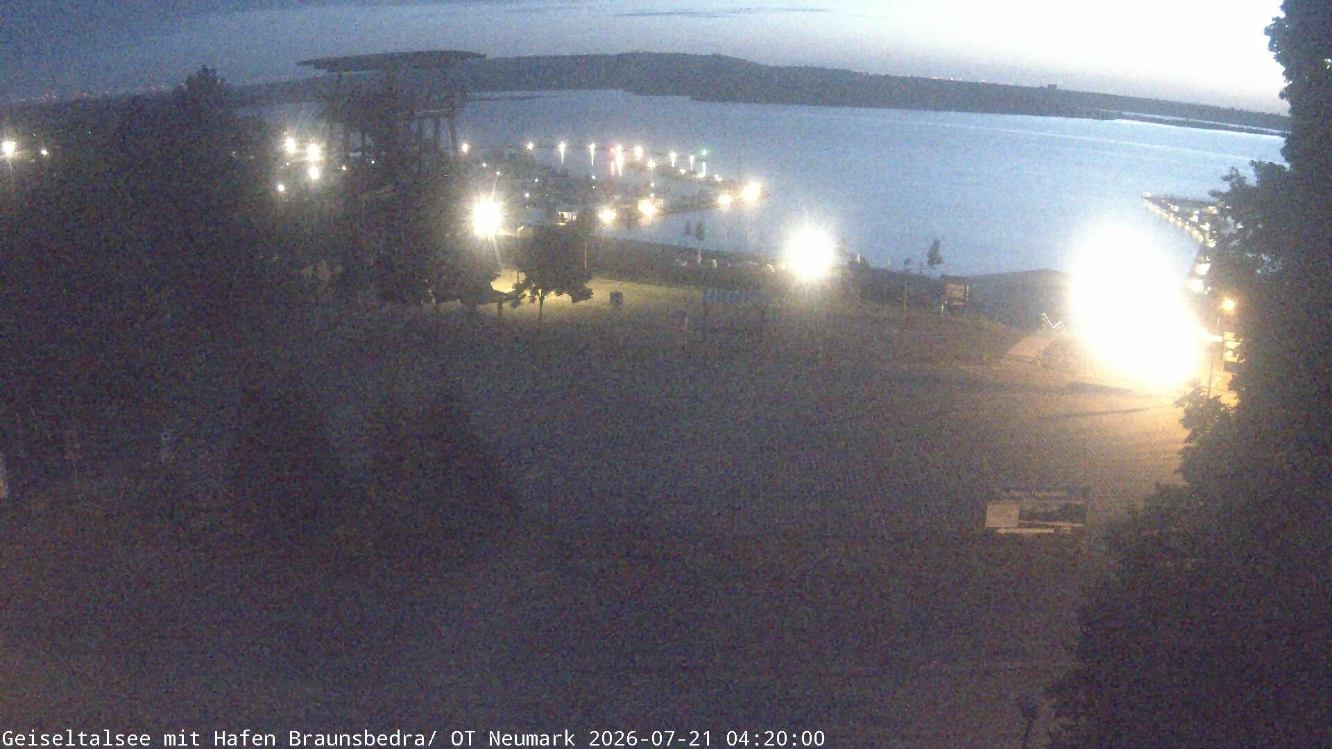 Archiv Foto Webcam Geiseltalsee - Braunsbedra Hafen