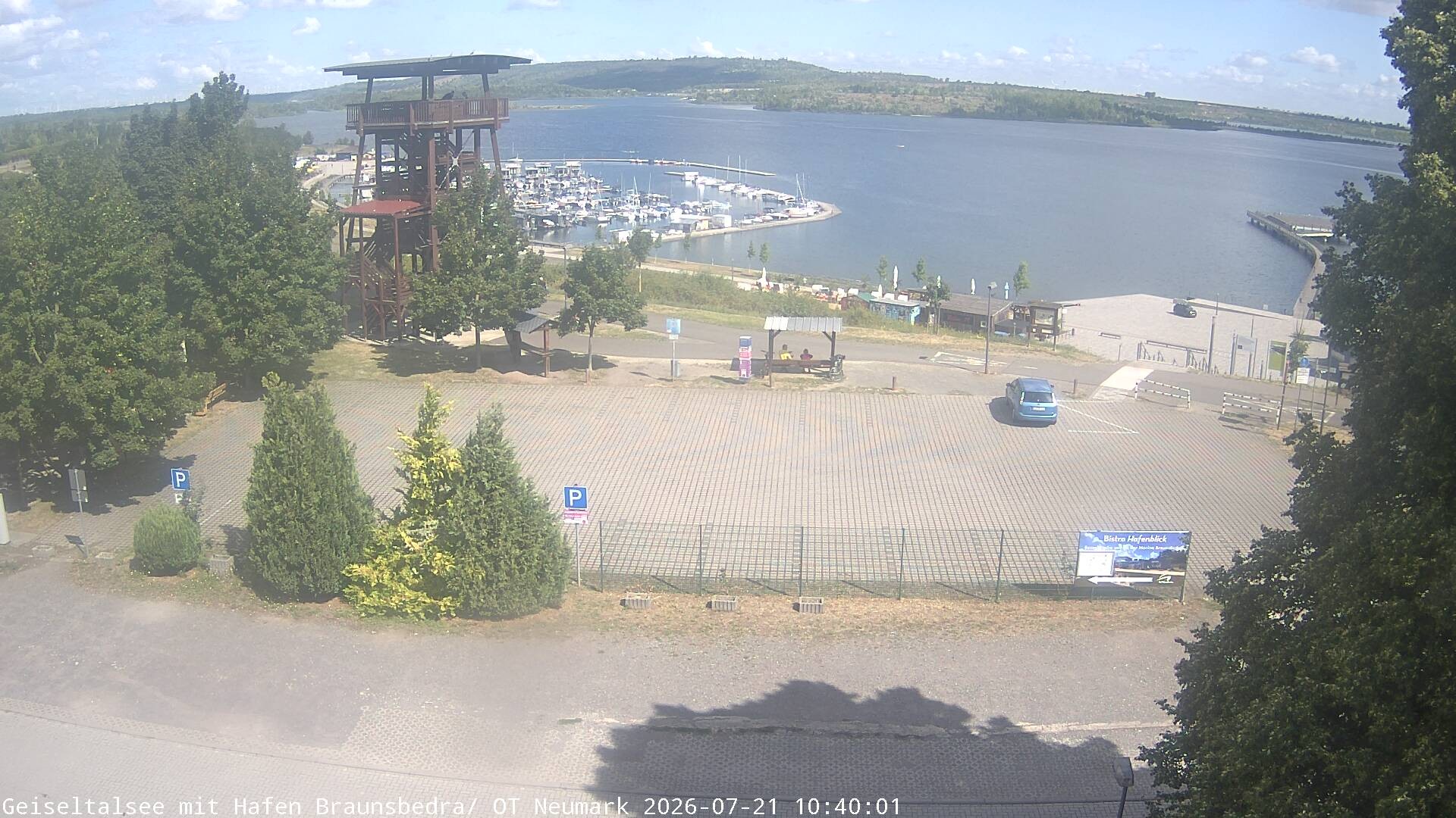 Archiv Foto Webcam Geiseltalsee - Braunsbedra Hafen