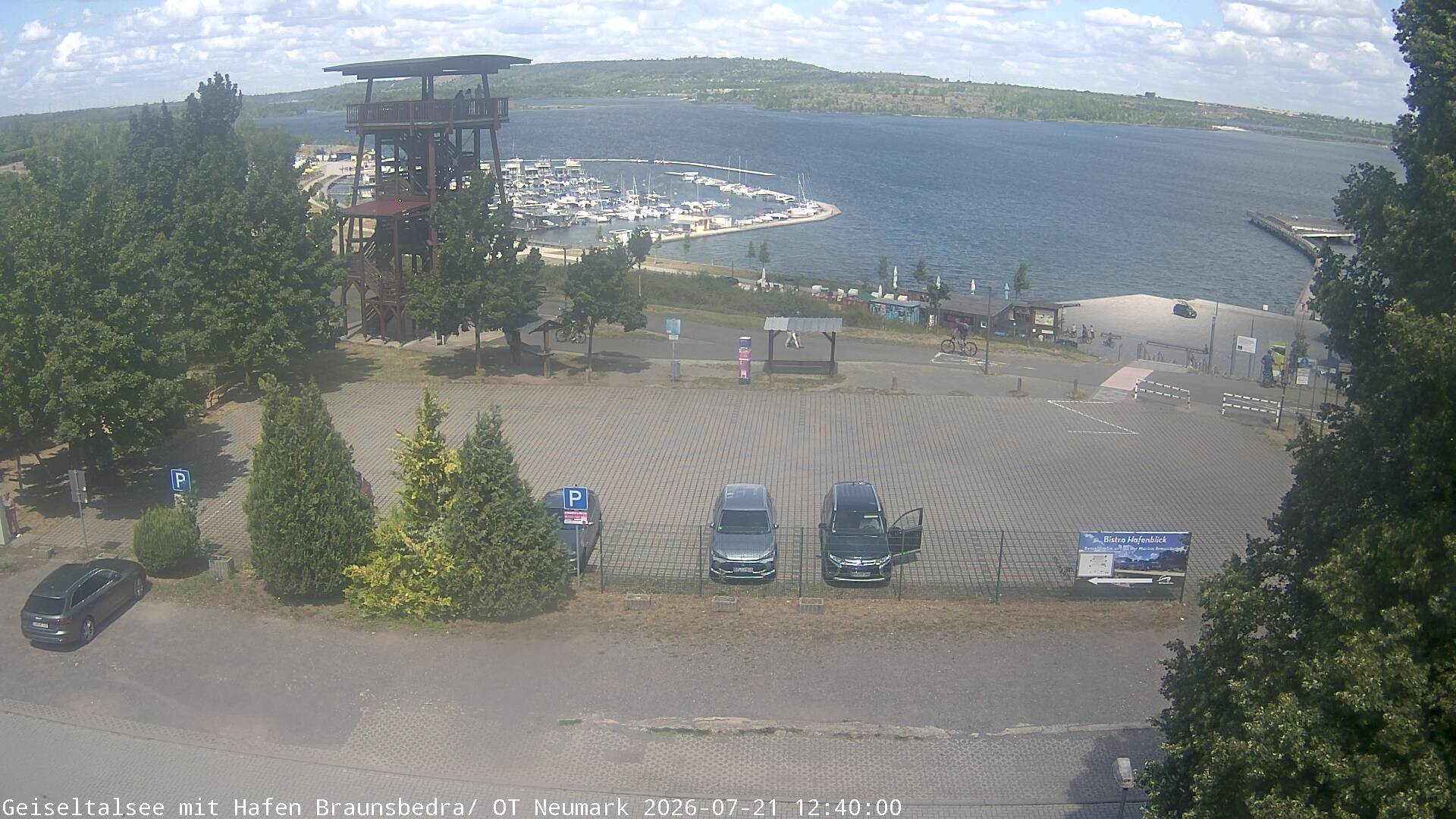 Archiv Foto Webcam Geiseltalsee - Braunsbedra Hafen