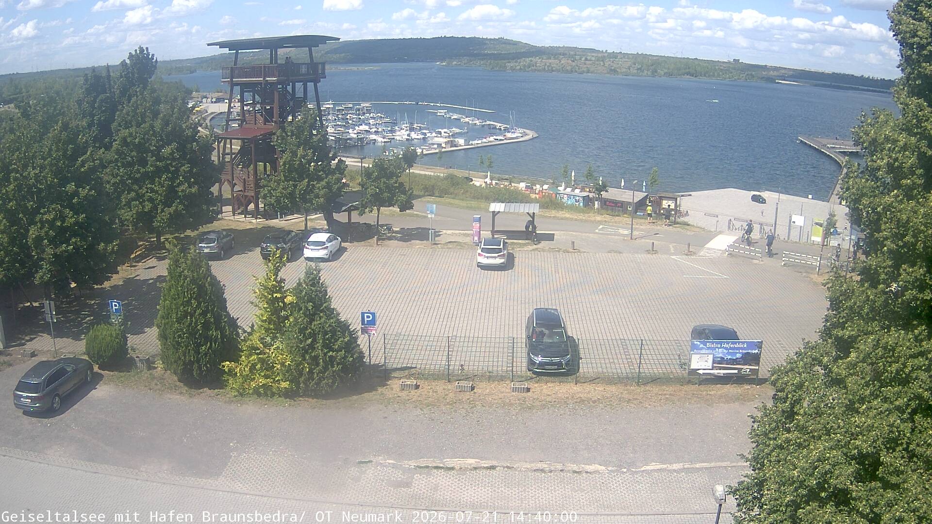 Archiv Foto Webcam Geiseltalsee - Braunsbedra Hafen