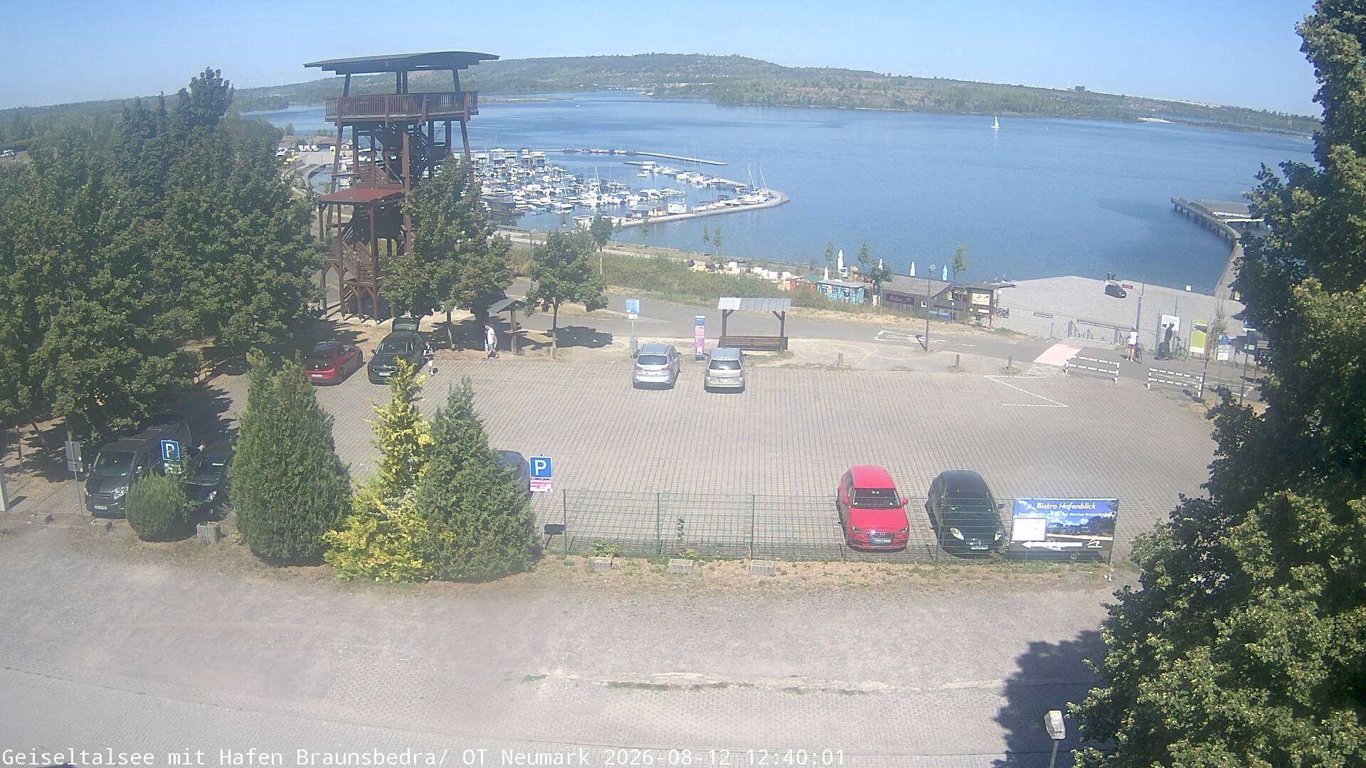 Archiv Foto Webcam Geiseltalsee - Braunsbedra Hafen