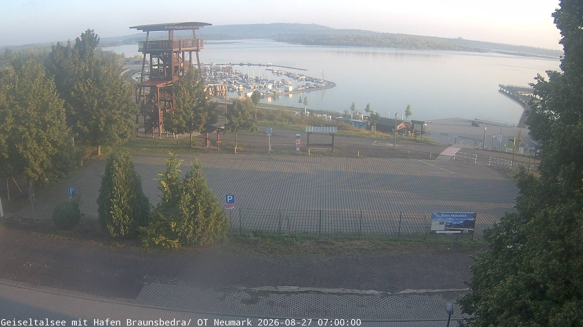 Archiv Foto Webcam Geiseltalsee - Braunsbedra Hafen