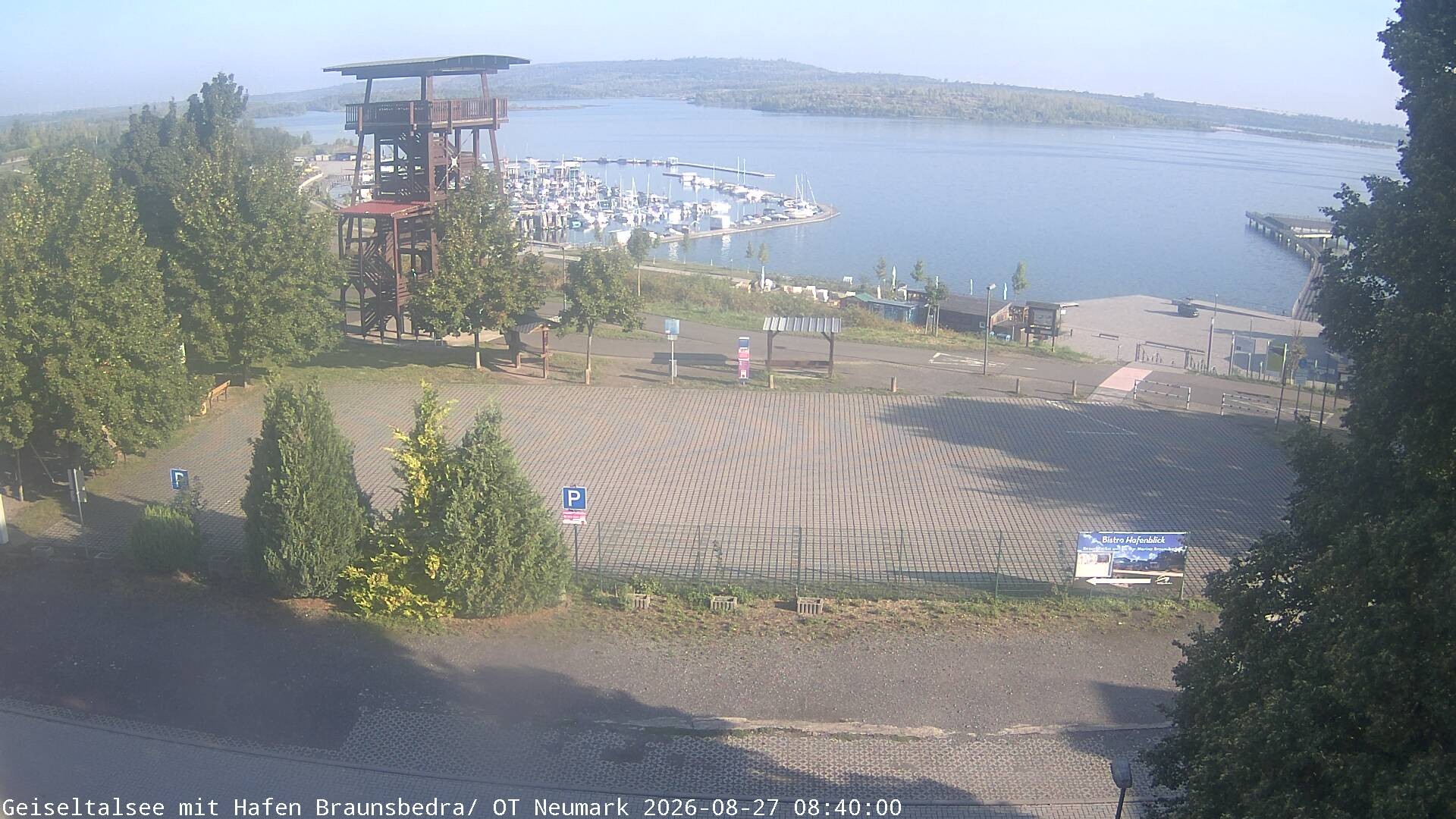 Archiv Foto Webcam Geiseltalsee - Braunsbedra Hafen