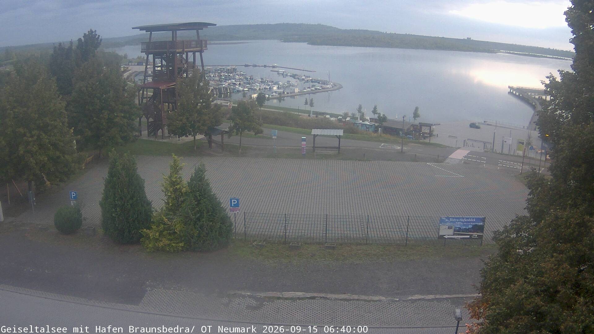 Archiv Foto Webcam Geiseltalsee - Braunsbedra Hafen