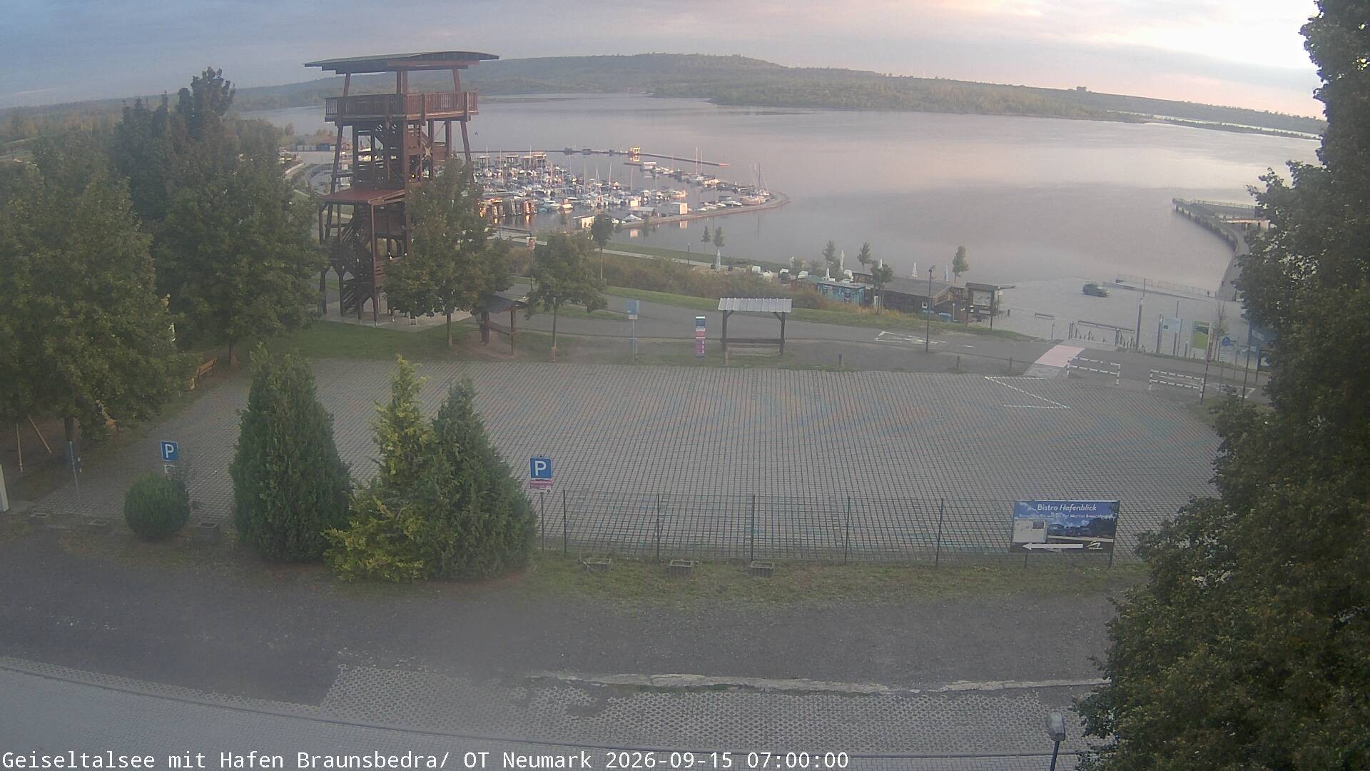 Archiv Foto Webcam Geiseltalsee - Braunsbedra Hafen