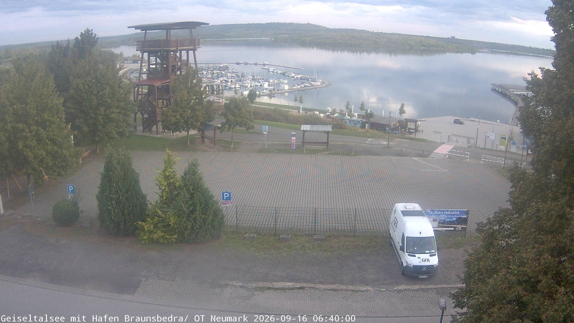 Archiv Foto Webcam Geiseltalsee - Braunsbedra Hafen