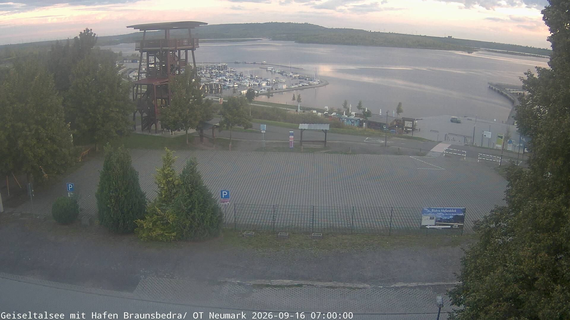 Archiv Foto Webcam Geiseltalsee - Braunsbedra Hafen