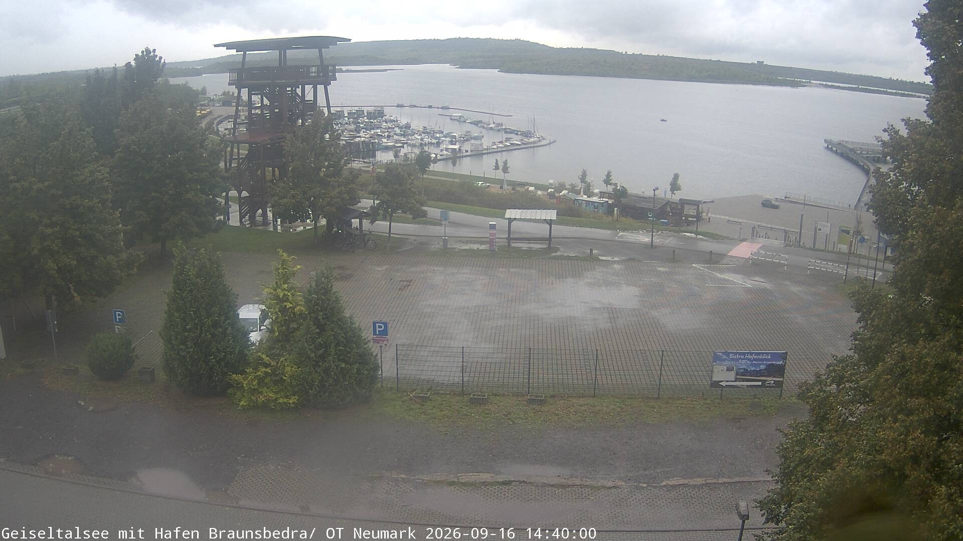 Archiv Foto Webcam Geiseltalsee - Braunsbedra Hafen