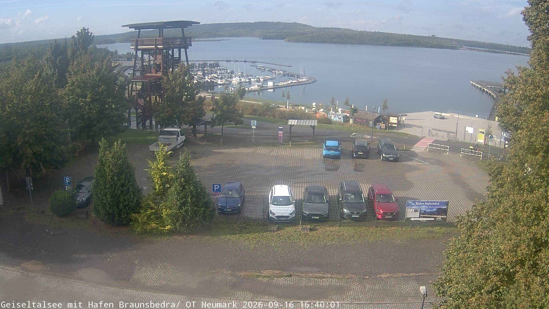 Archiv Foto Webcam Geiseltalsee - Braunsbedra Hafen