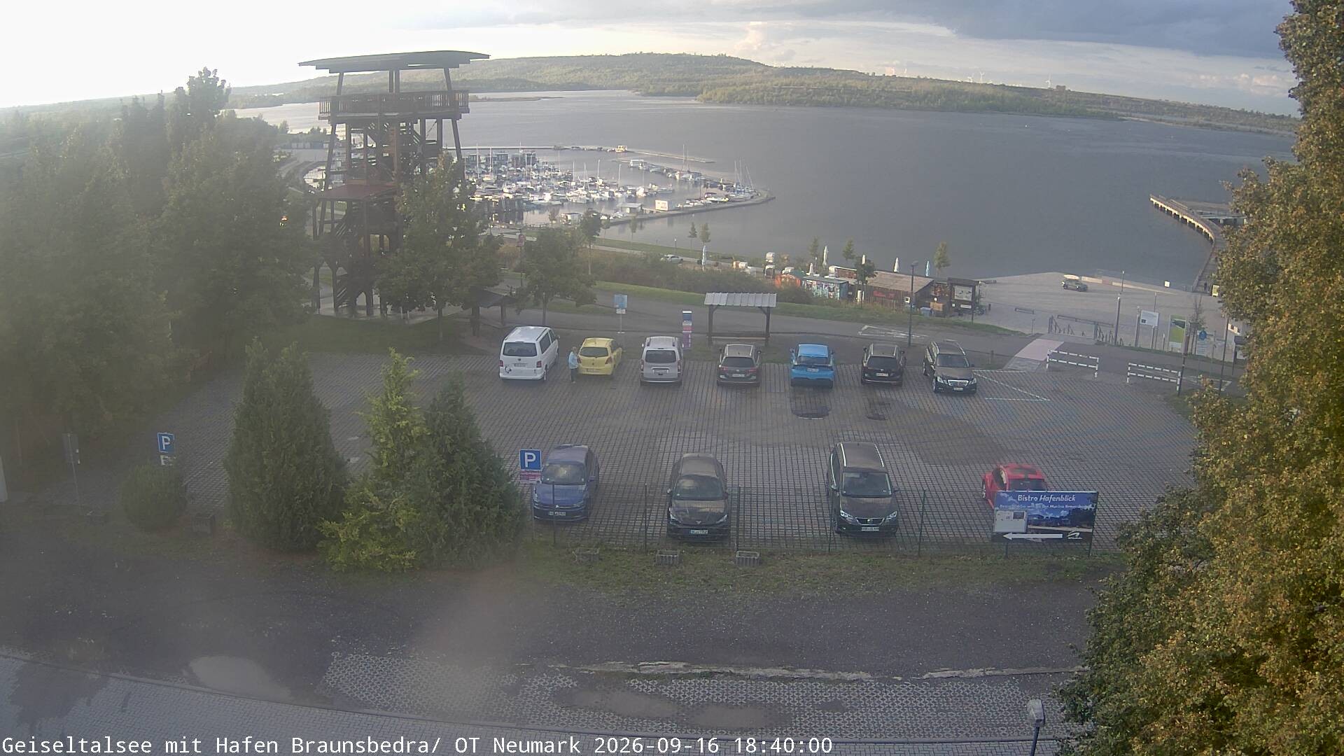 Archiv Foto Webcam Geiseltalsee - Braunsbedra Hafen