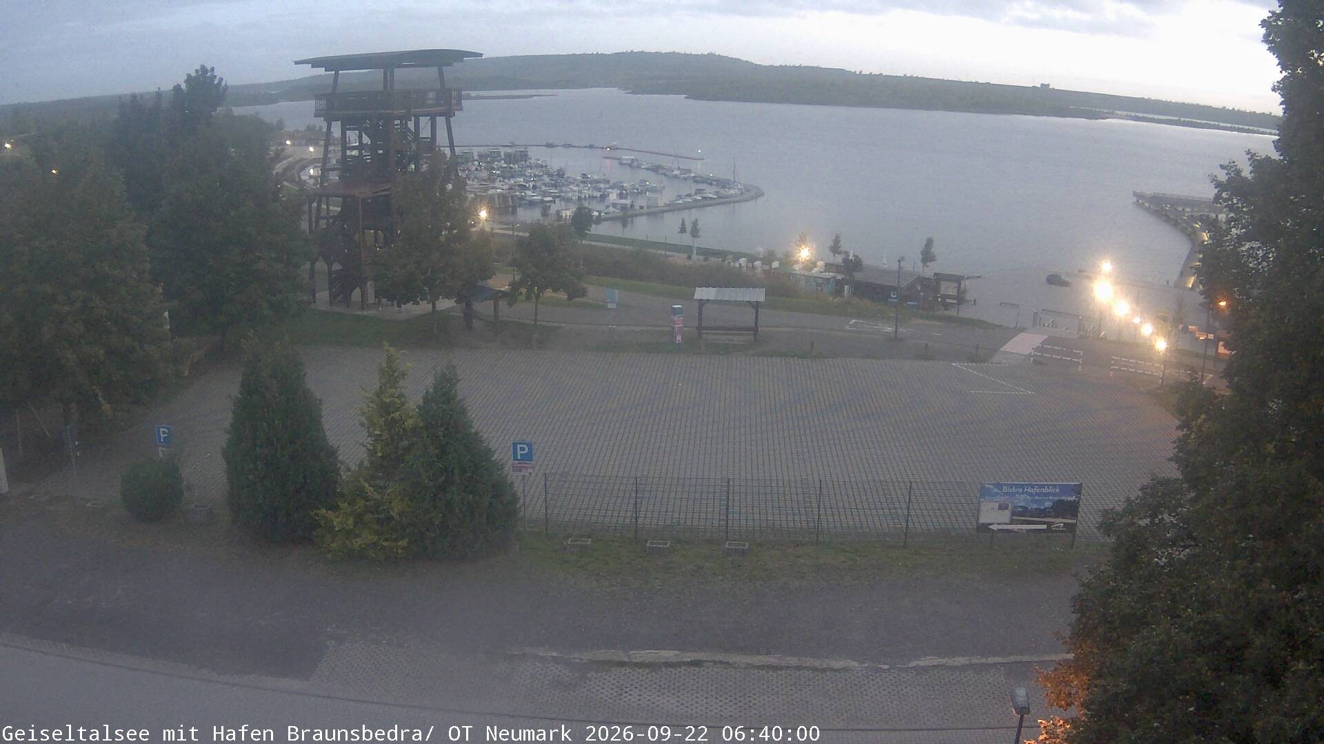 Archiv Foto Webcam Geiseltalsee - Braunsbedra Hafen