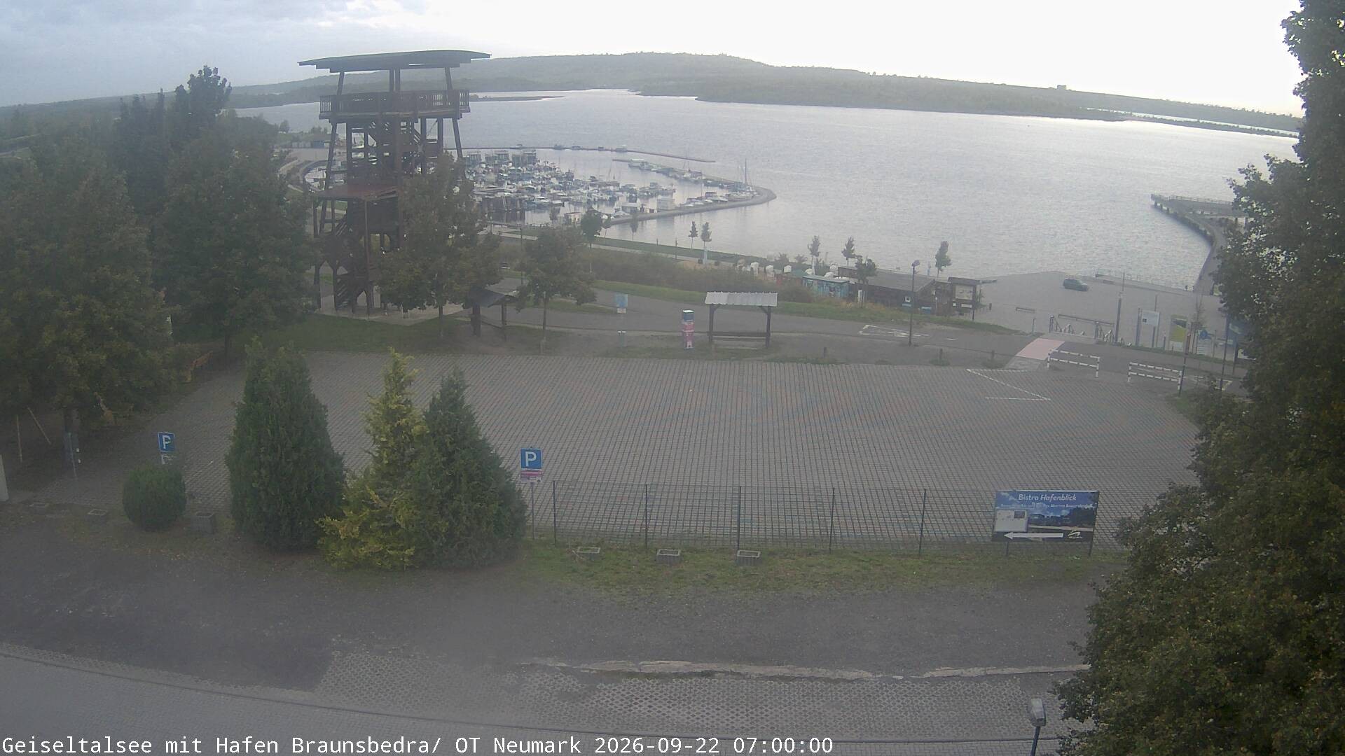 Archiv Foto Webcam Geiseltalsee - Braunsbedra Hafen
