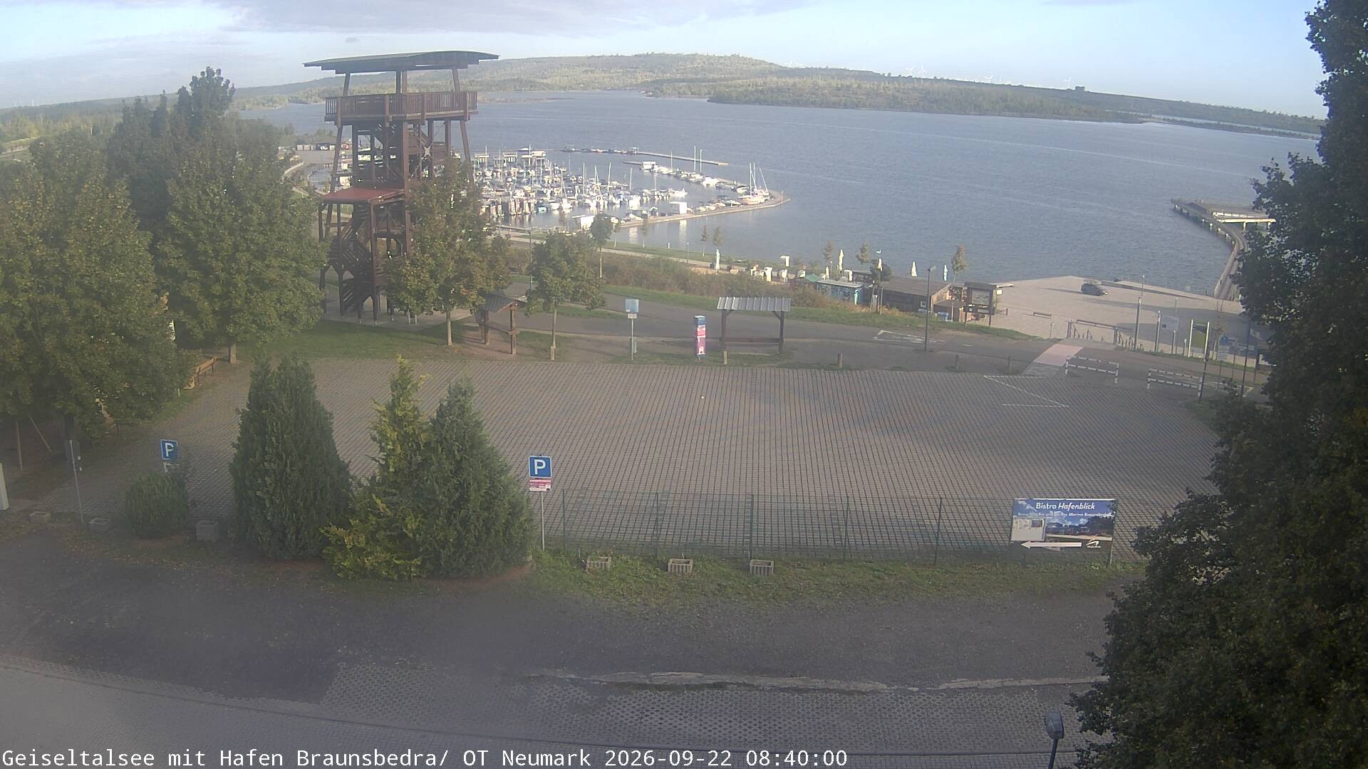 Archiv Foto Webcam Geiseltalsee - Braunsbedra Hafen