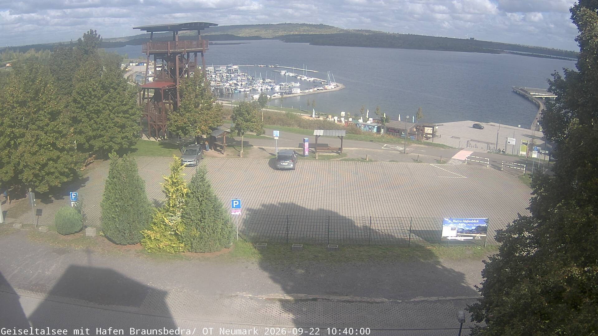 Archiv Foto Webcam Geiseltalsee - Braunsbedra Hafen