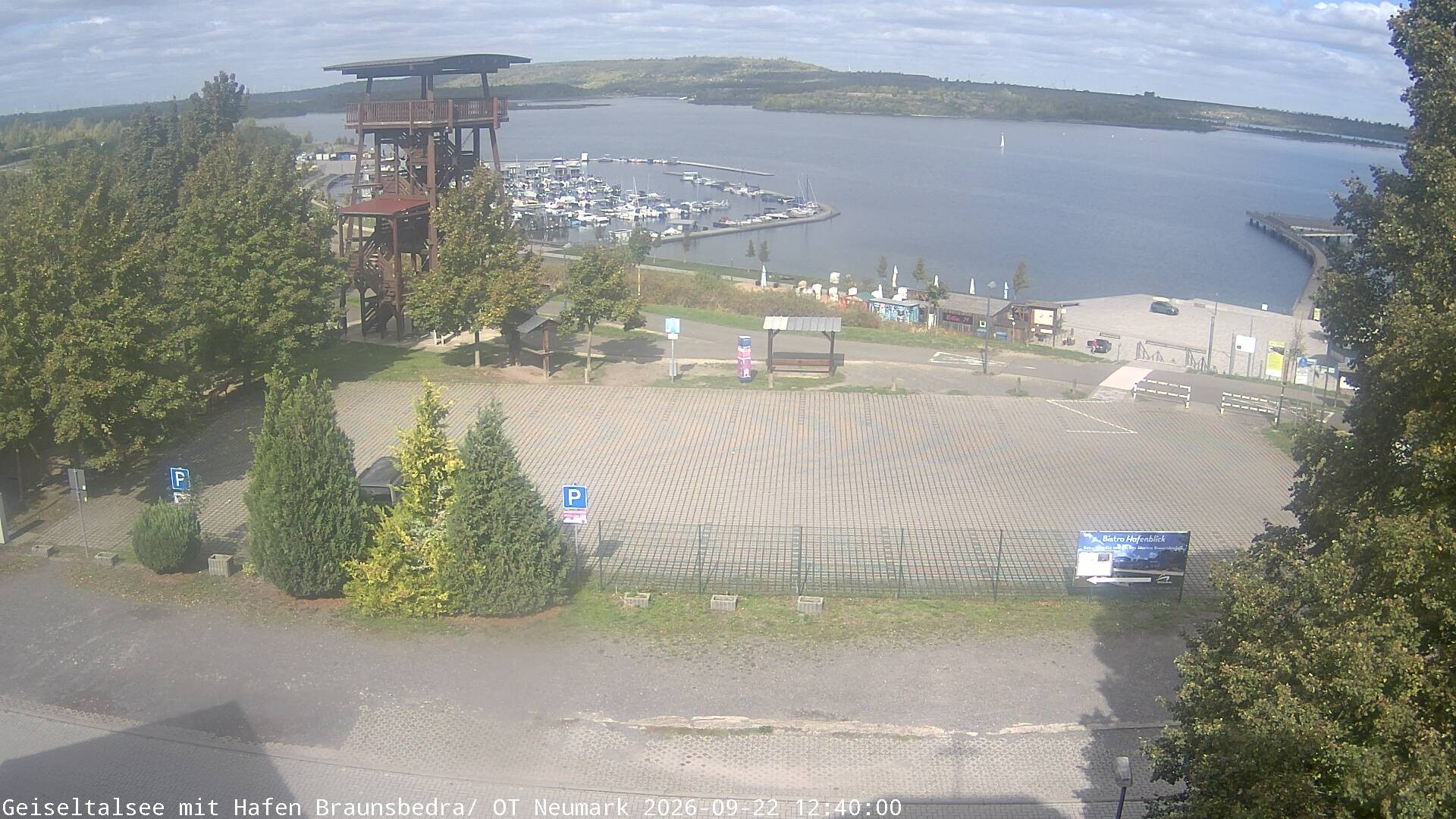 Archiv Foto Webcam Geiseltalsee - Braunsbedra Hafen