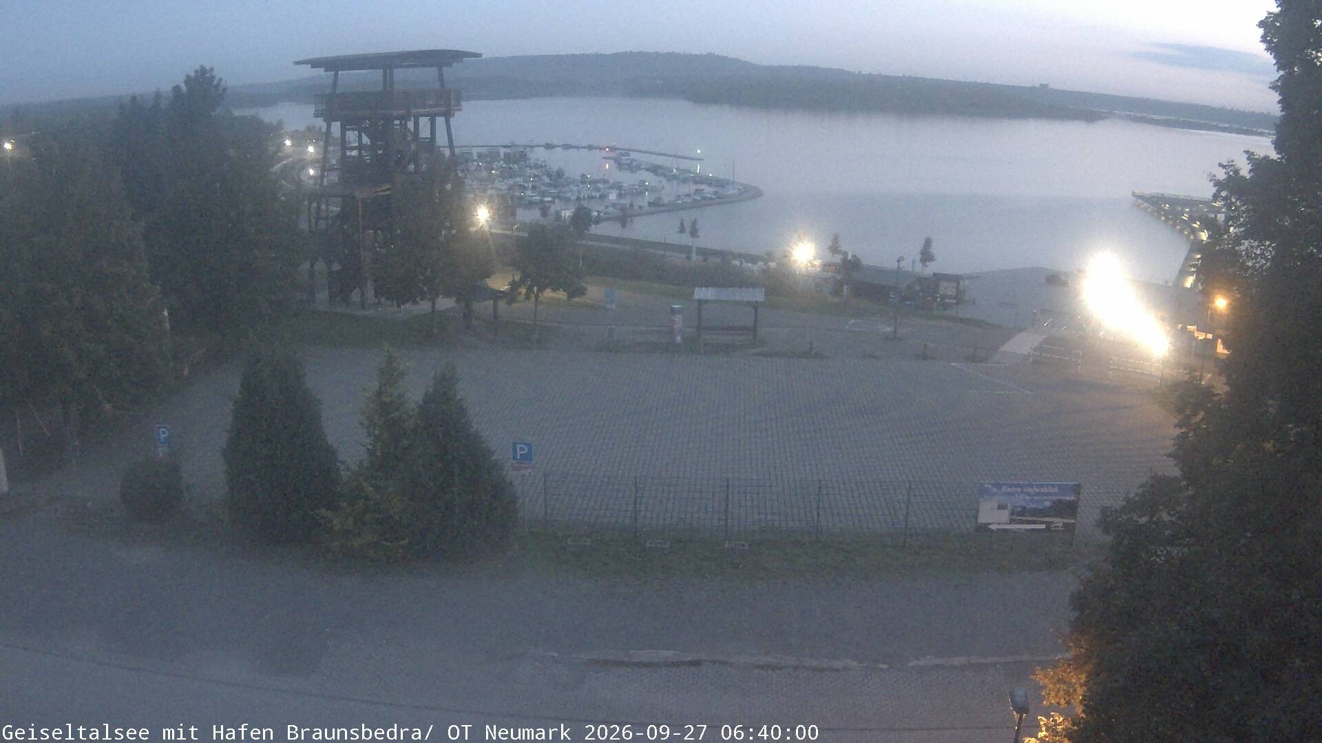 Archiv Foto Webcam Geiseltalsee - Braunsbedra Hafen